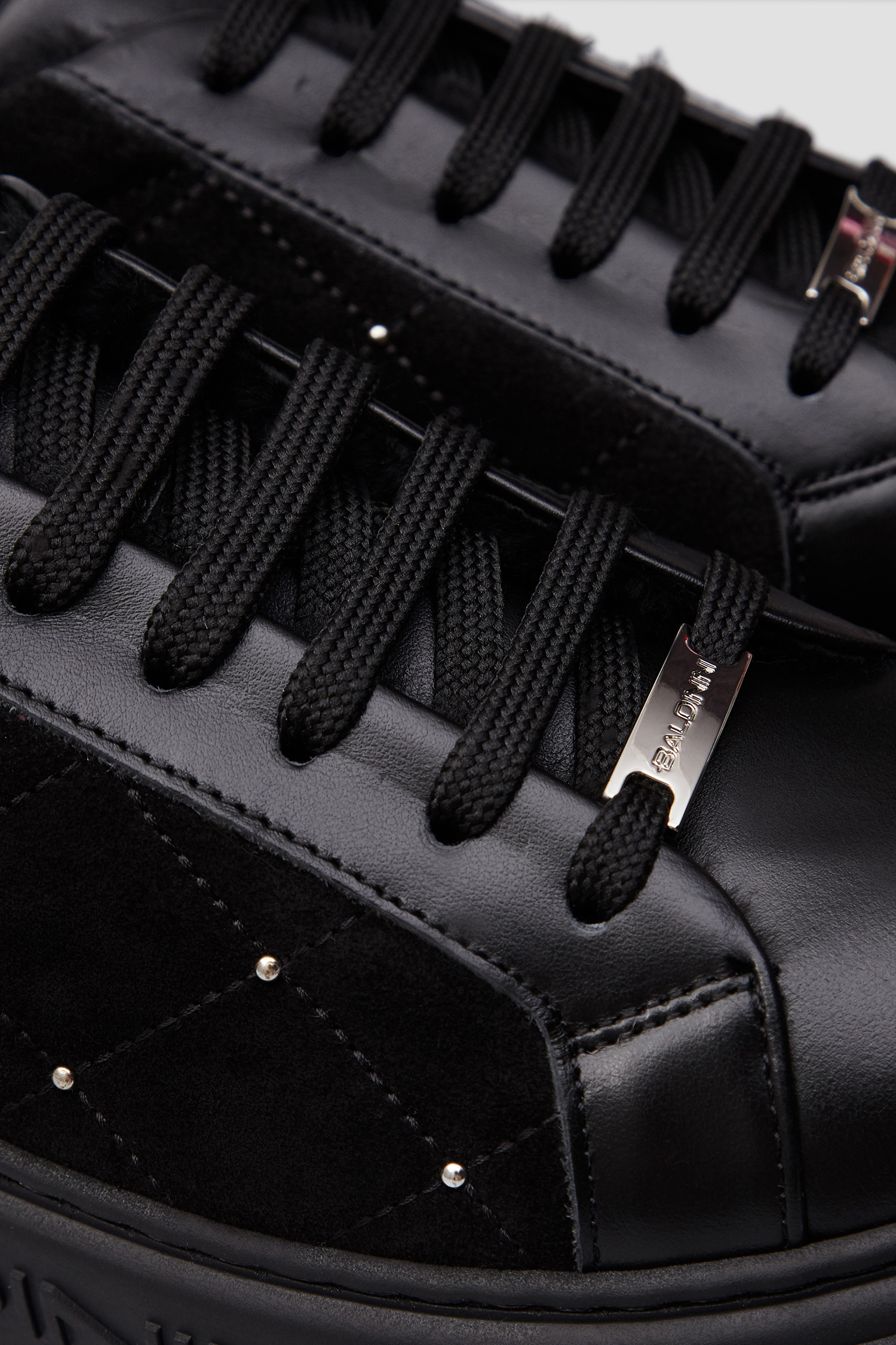 Жіночі чорні замшеві снікерси BALDININI D5B467A1VCRT;0000