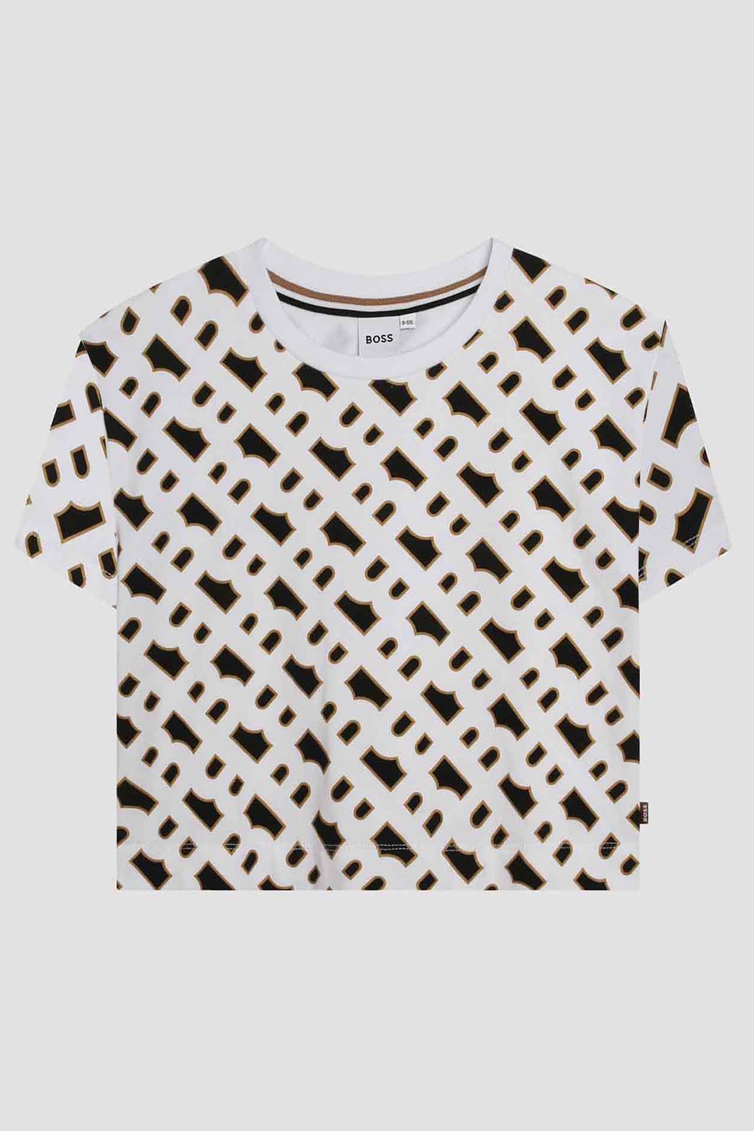 Детская футболка с узором BOSS kids J15488;10P