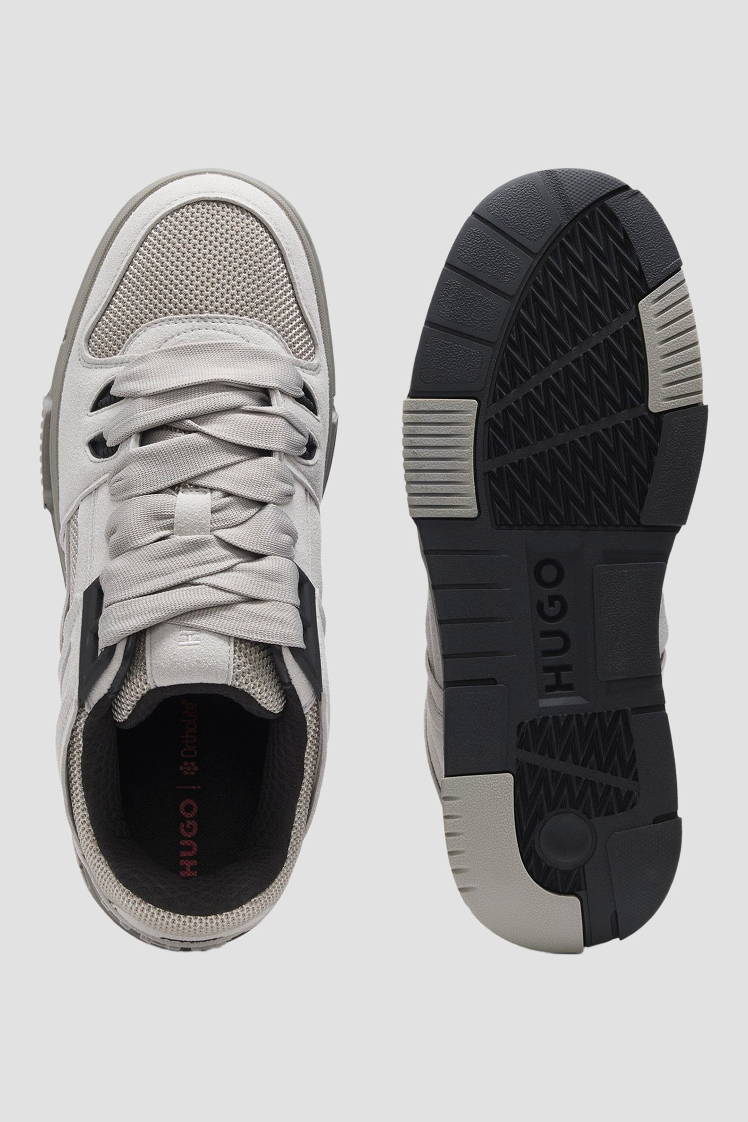 Мужские серые сникерсы HUGO 50552557;030