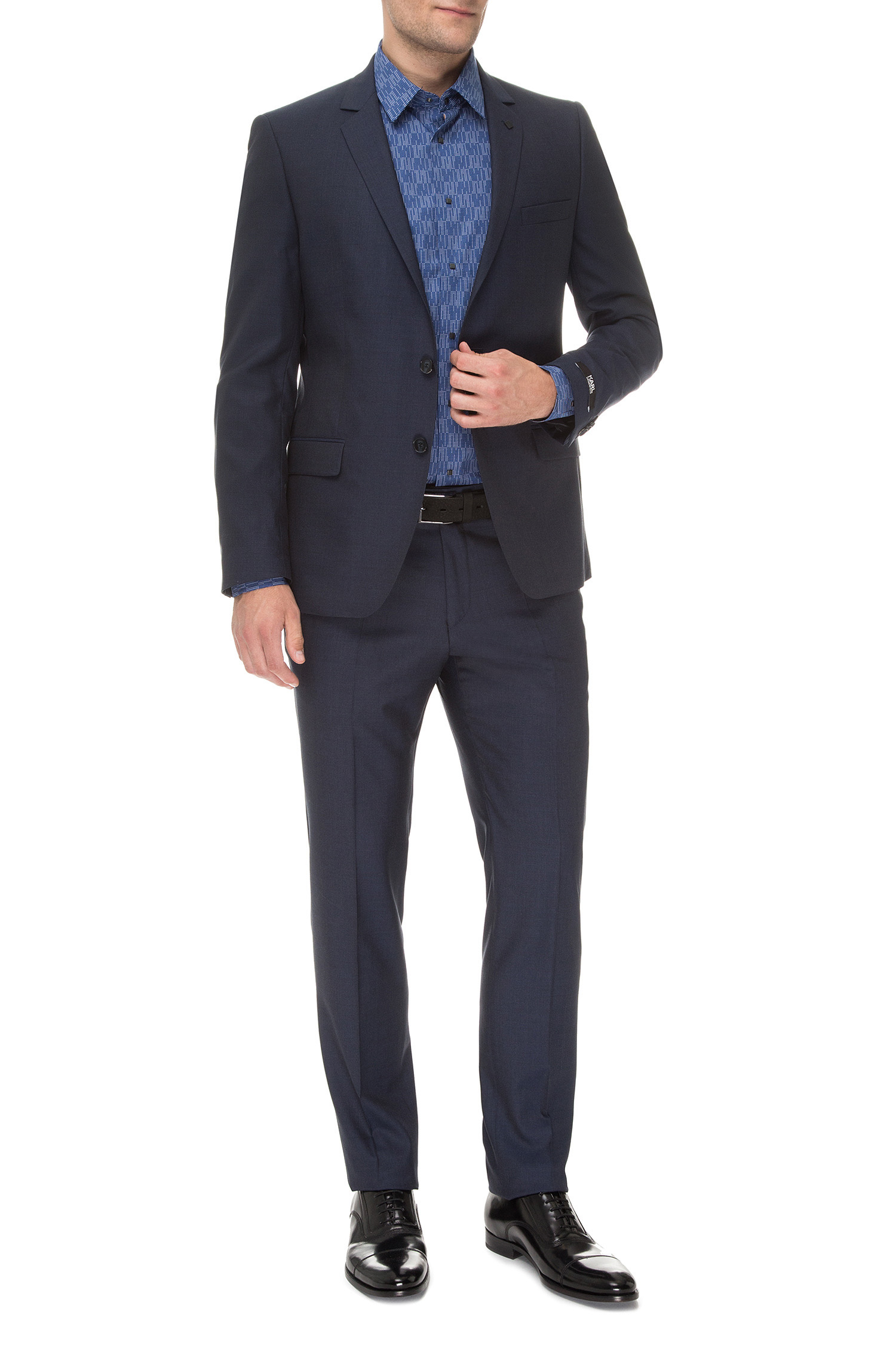 Мужской темно-синий костюм (пиджак, брюки) Karl Lagerfeld 582005.105200;690