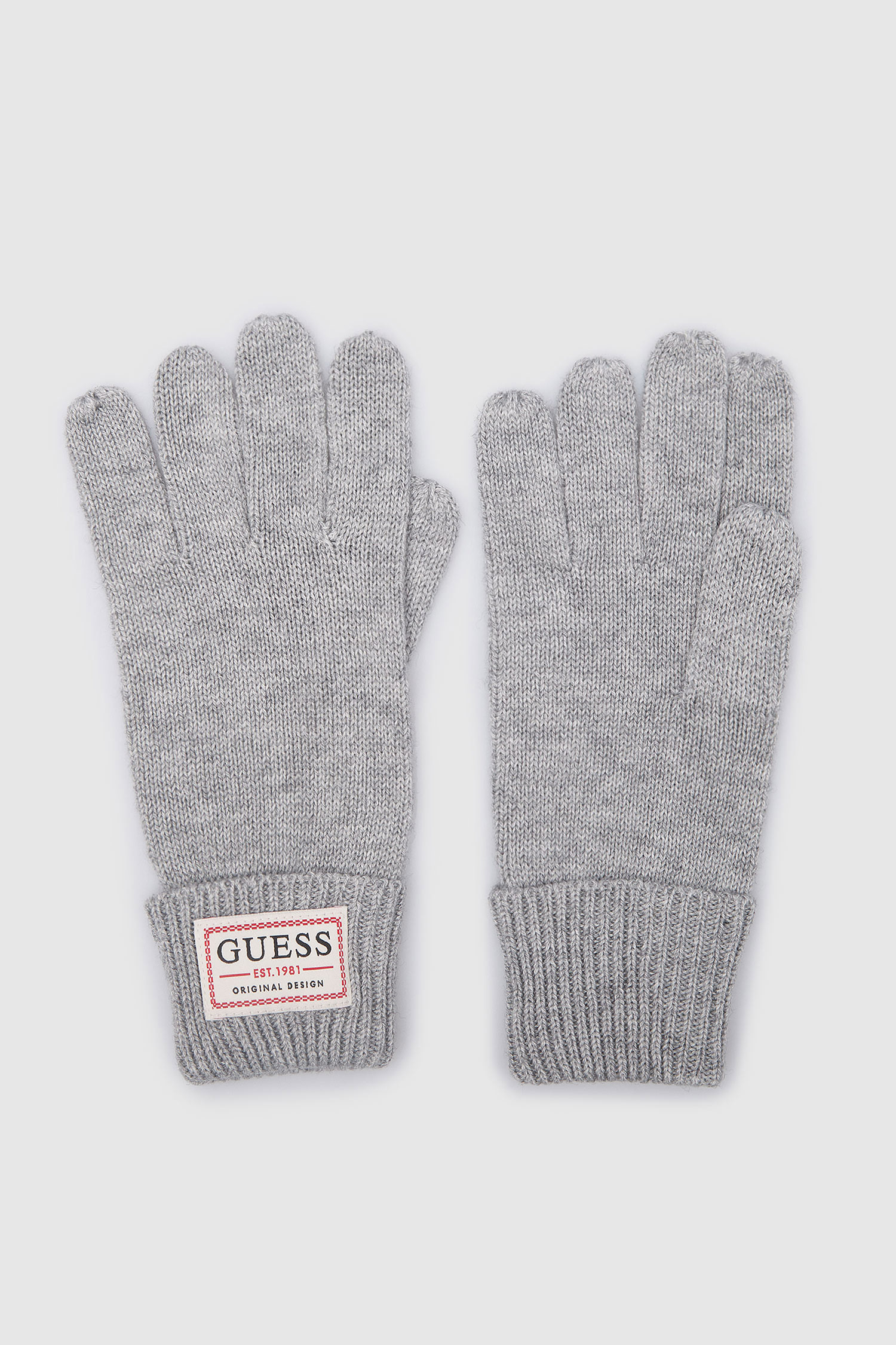 Серые перчатки для парней Guess AM8730.WOL02;GRY