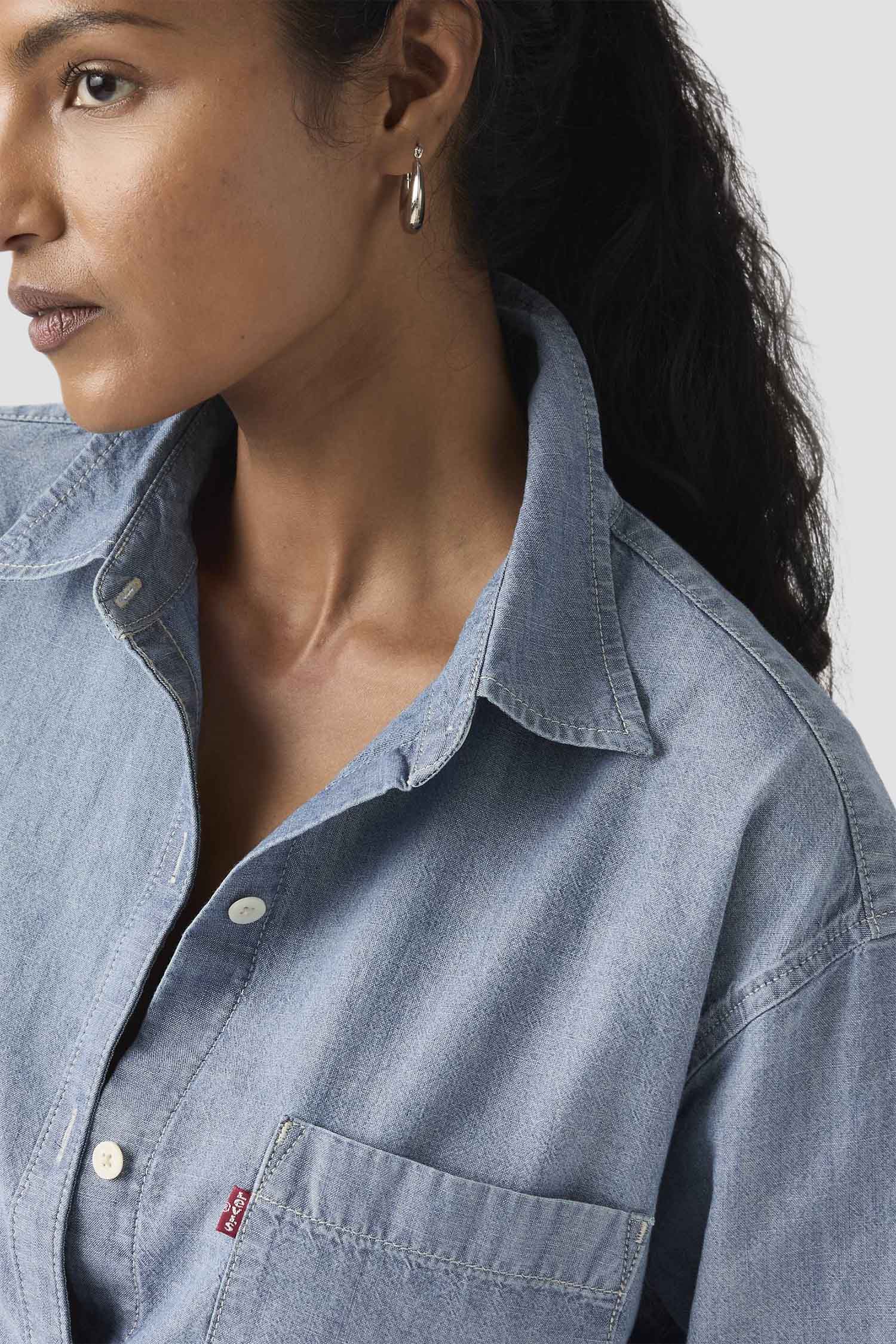 Жіноча блакитна сорочка Harlie Boyfriend Levi’s® 001HM;0021