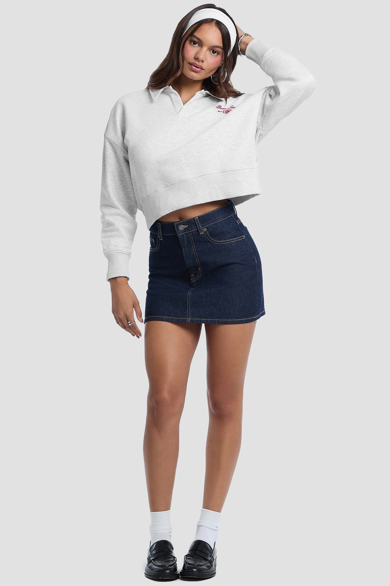 Жіноче сіре поло Guess Jeans W5BQ09.KC811;H91N