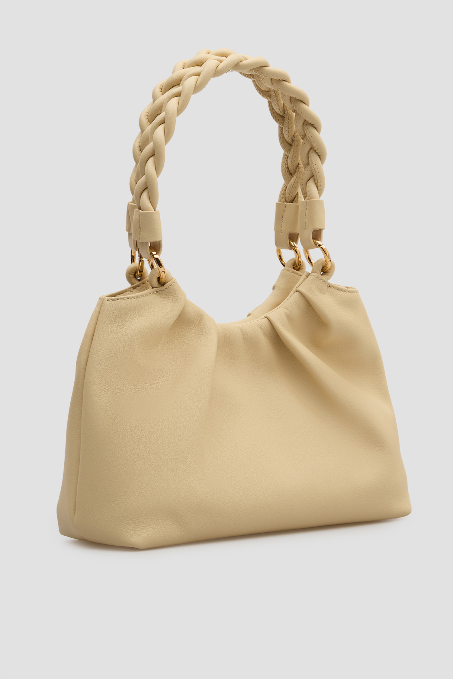 Женская бежевая кожаная сумка Moschino JC4163PP1O.L19;12A