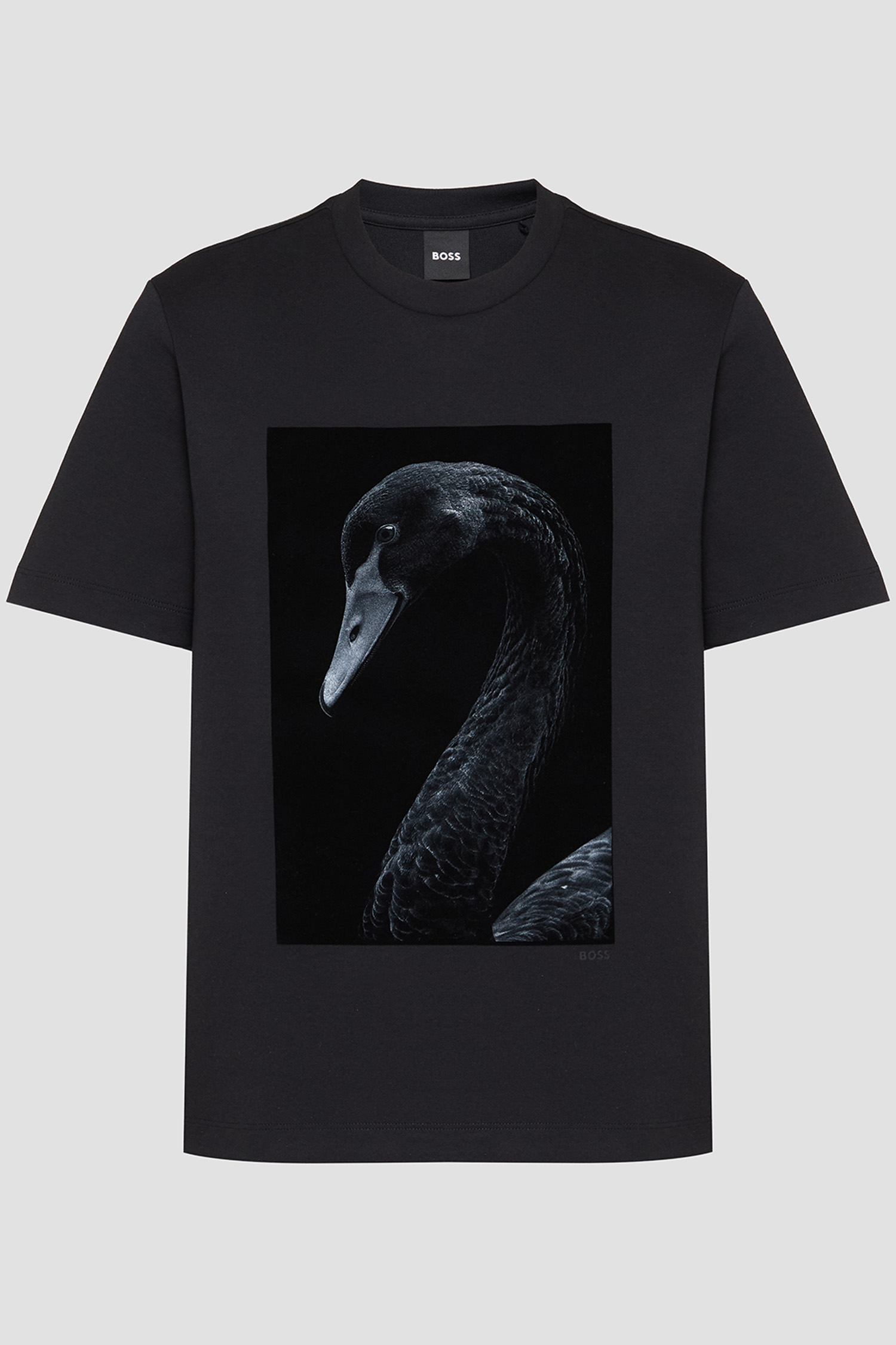 Жіноча чорна футболка BOSS 50563277;001