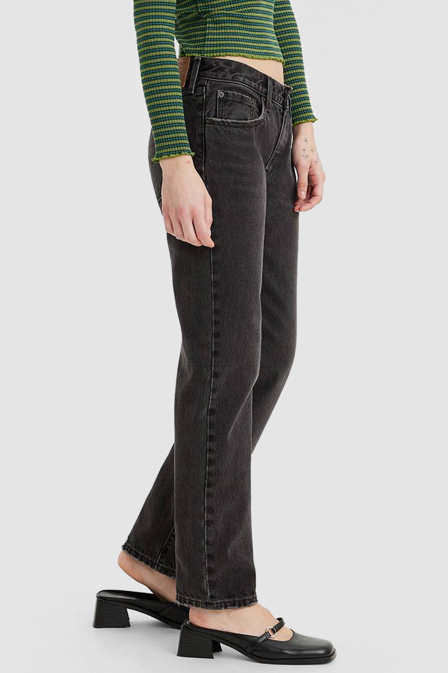 Женские черные джинсы Middy Straight Levi’s® A4690;0000