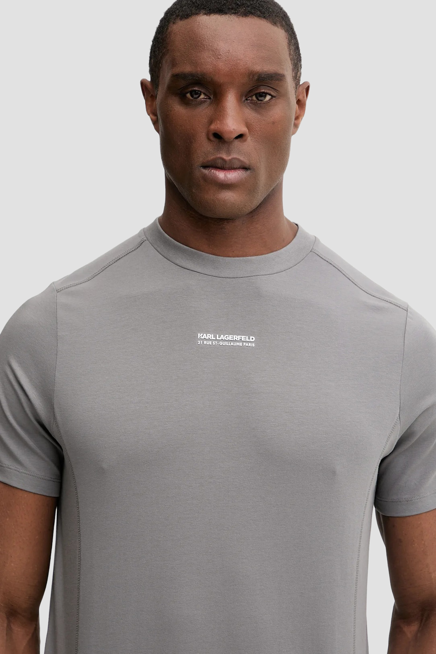 Мужская серая футболка Karl Lagerfeld 561221.755042;940
