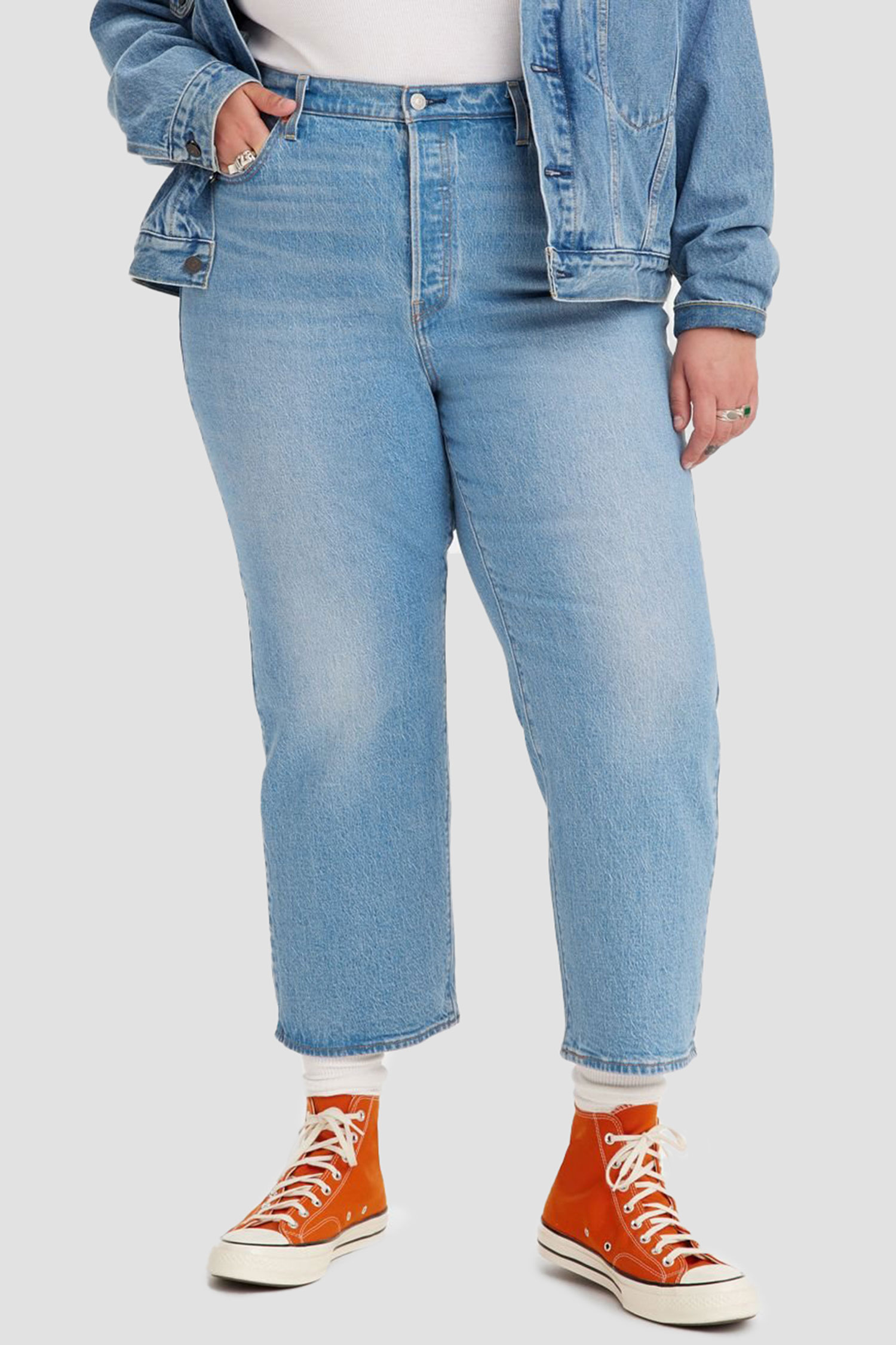 Женские голубые джинсы Ribcage Straight Levi’s® 38843;0023