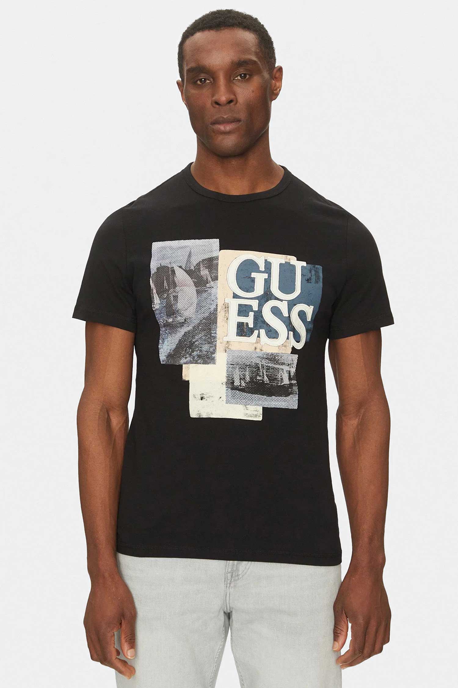 Мужская черная футболка Guess M5GI04.I3Z14;JBLK