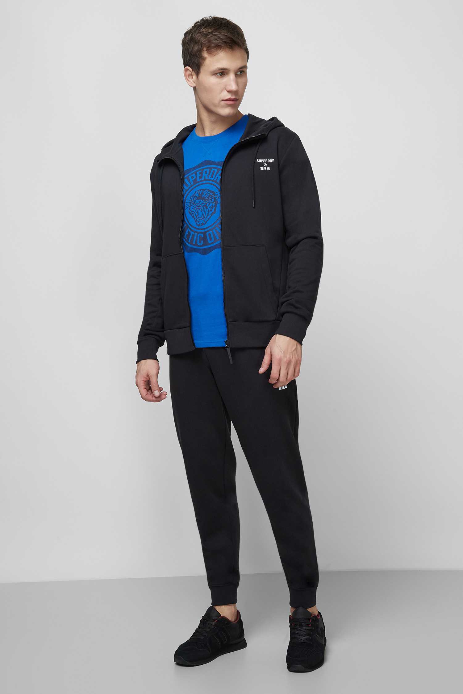 Чоловічі чорні спортивні штани SuperDry MS310147A;02A
