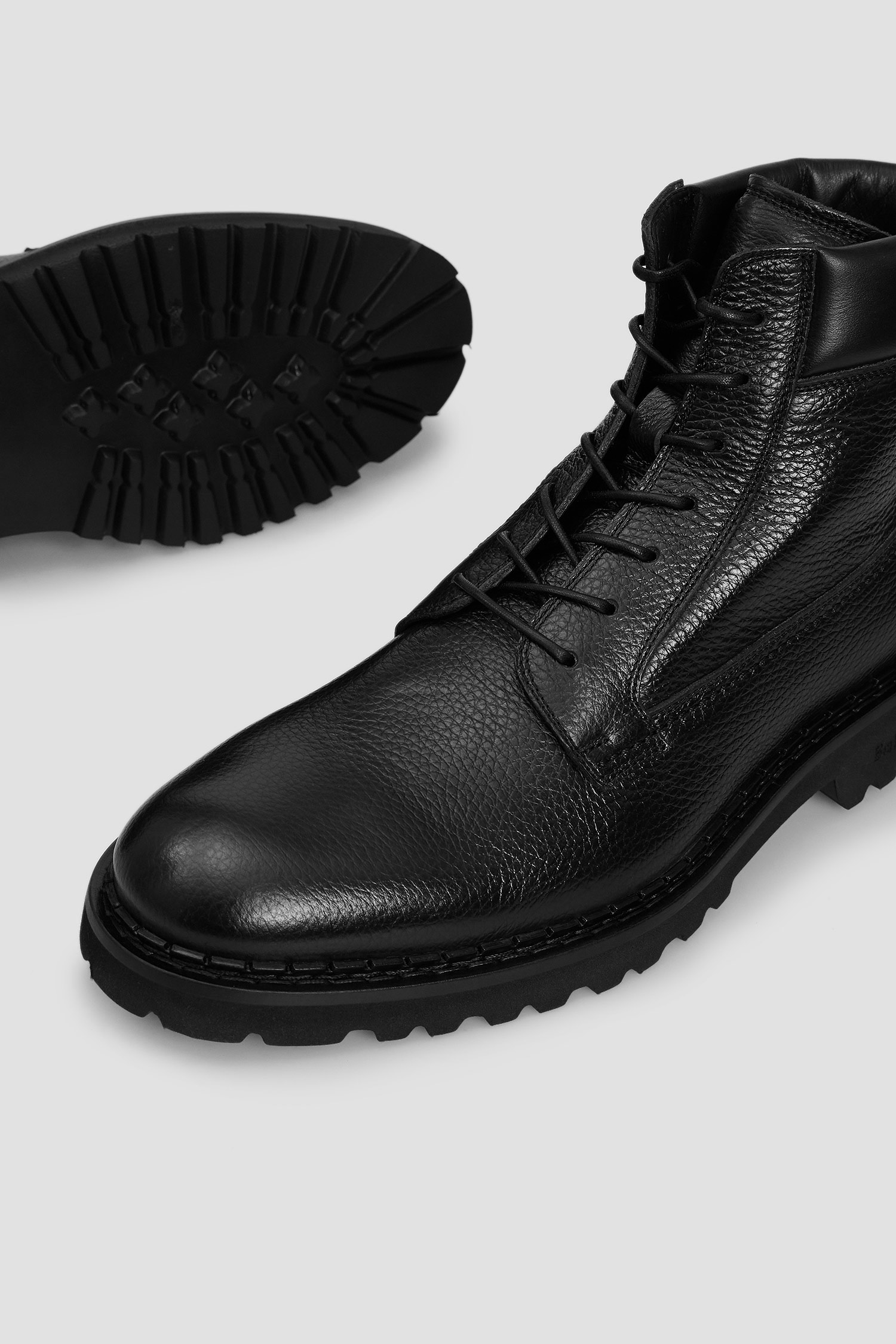 Чоловічі чорні шкіряні черевики BALDININI U2B303CEMW;NENE