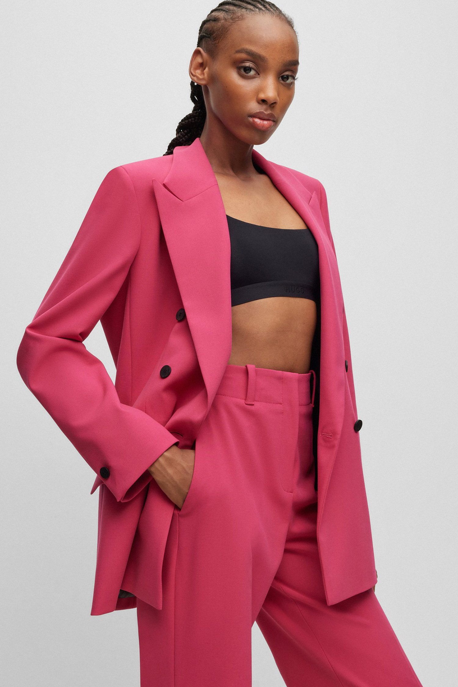 Жіночий рожевий жакет HUGO 50489236;663