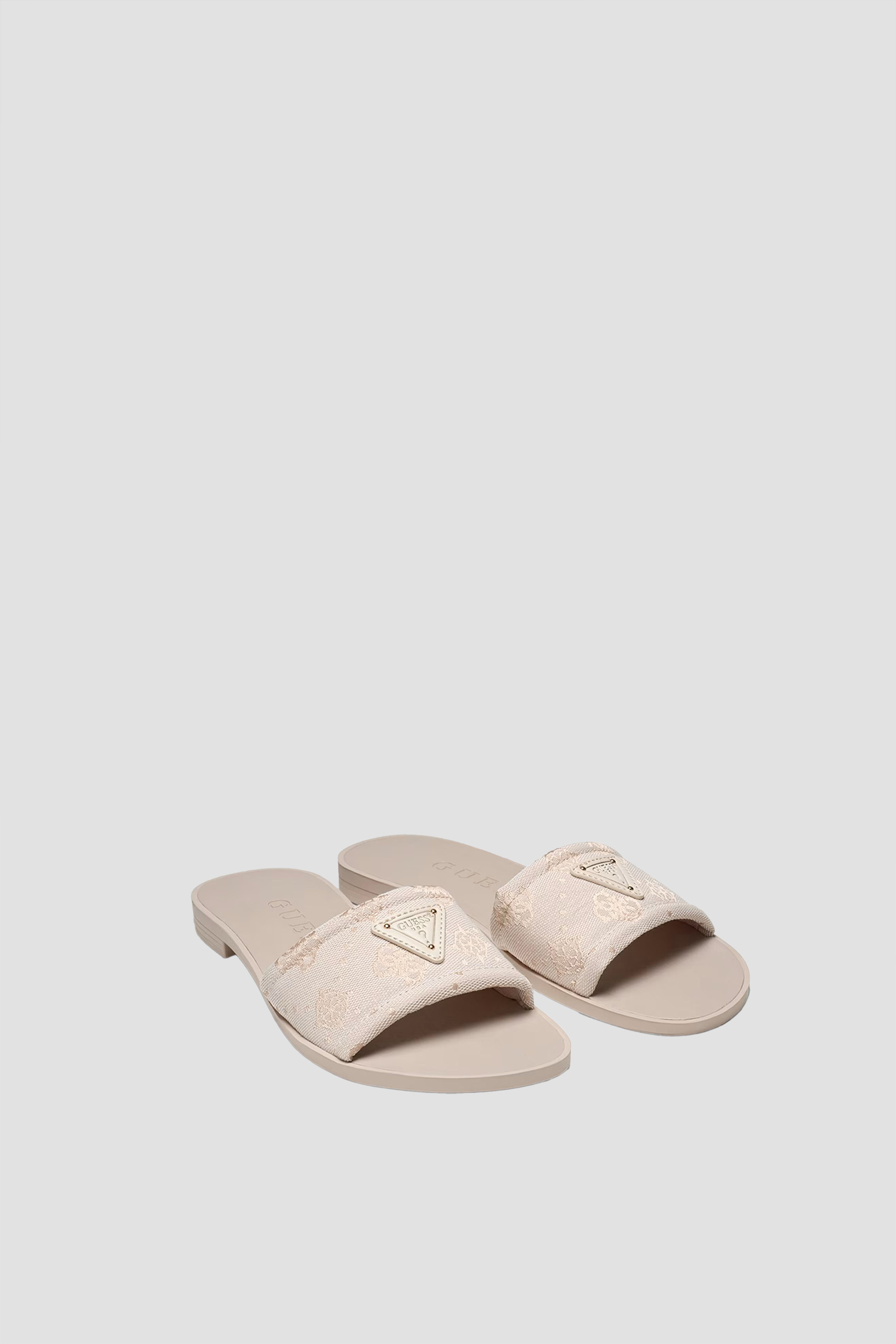 Женские бежевые мюли с узором Guess FLJELS.FAL03;CREAM