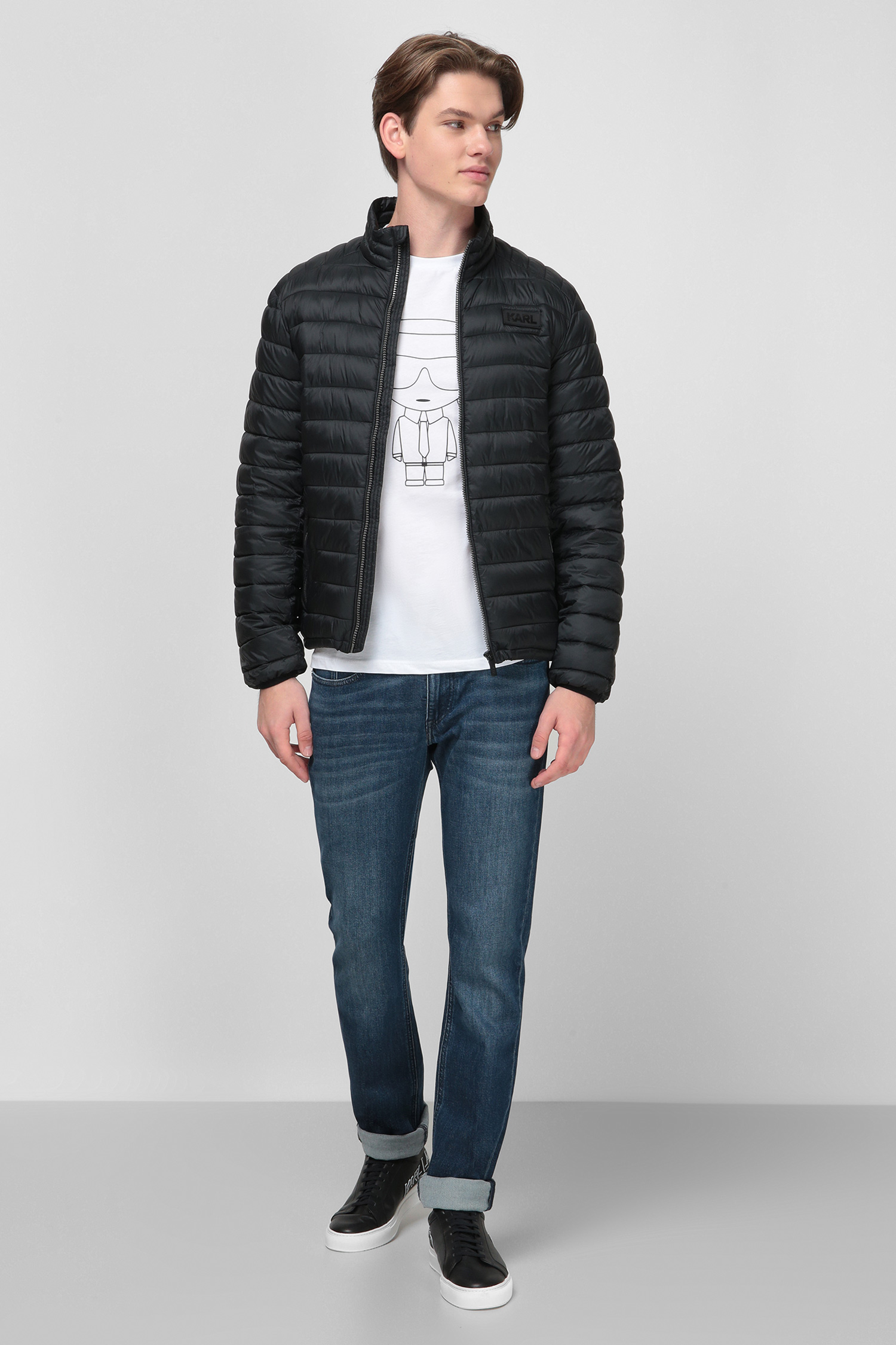 Черная куртка для парней Karl Lagerfeld 501590.505090;990