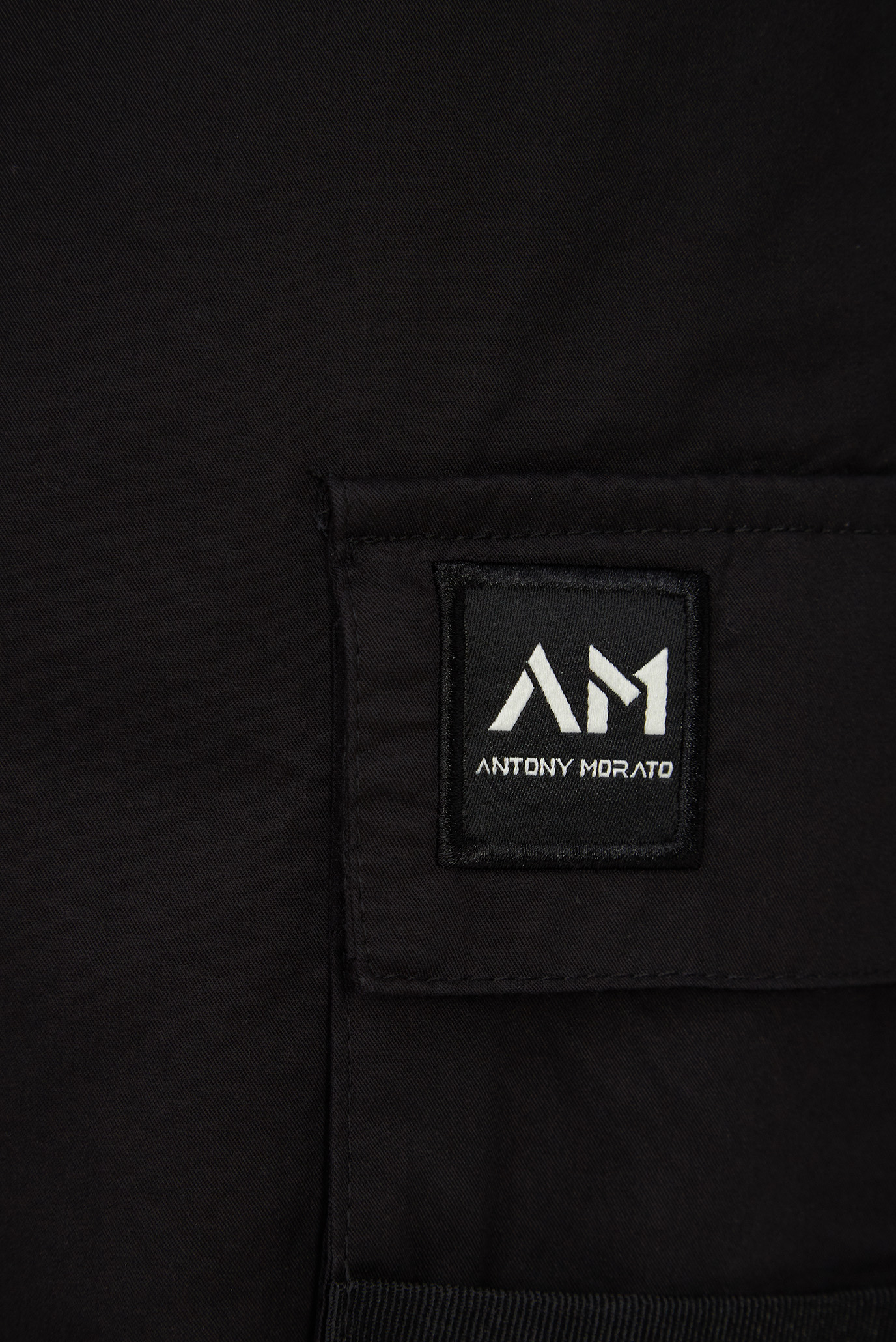 Мужские черные шорты Antony Morato MMSH00206.FA900125;9000