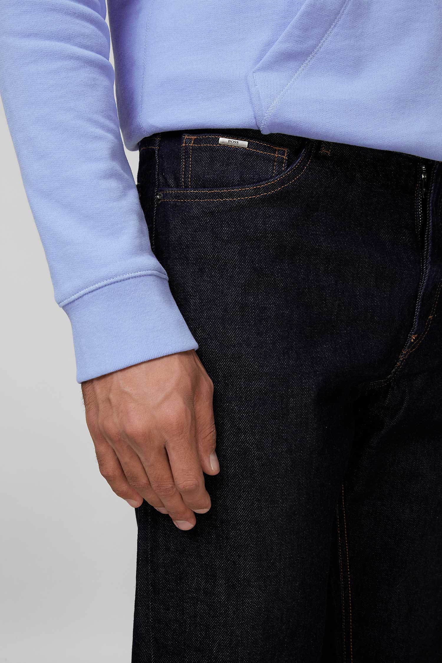 Мужские темно-синие джинсы BOSS 50400074;410