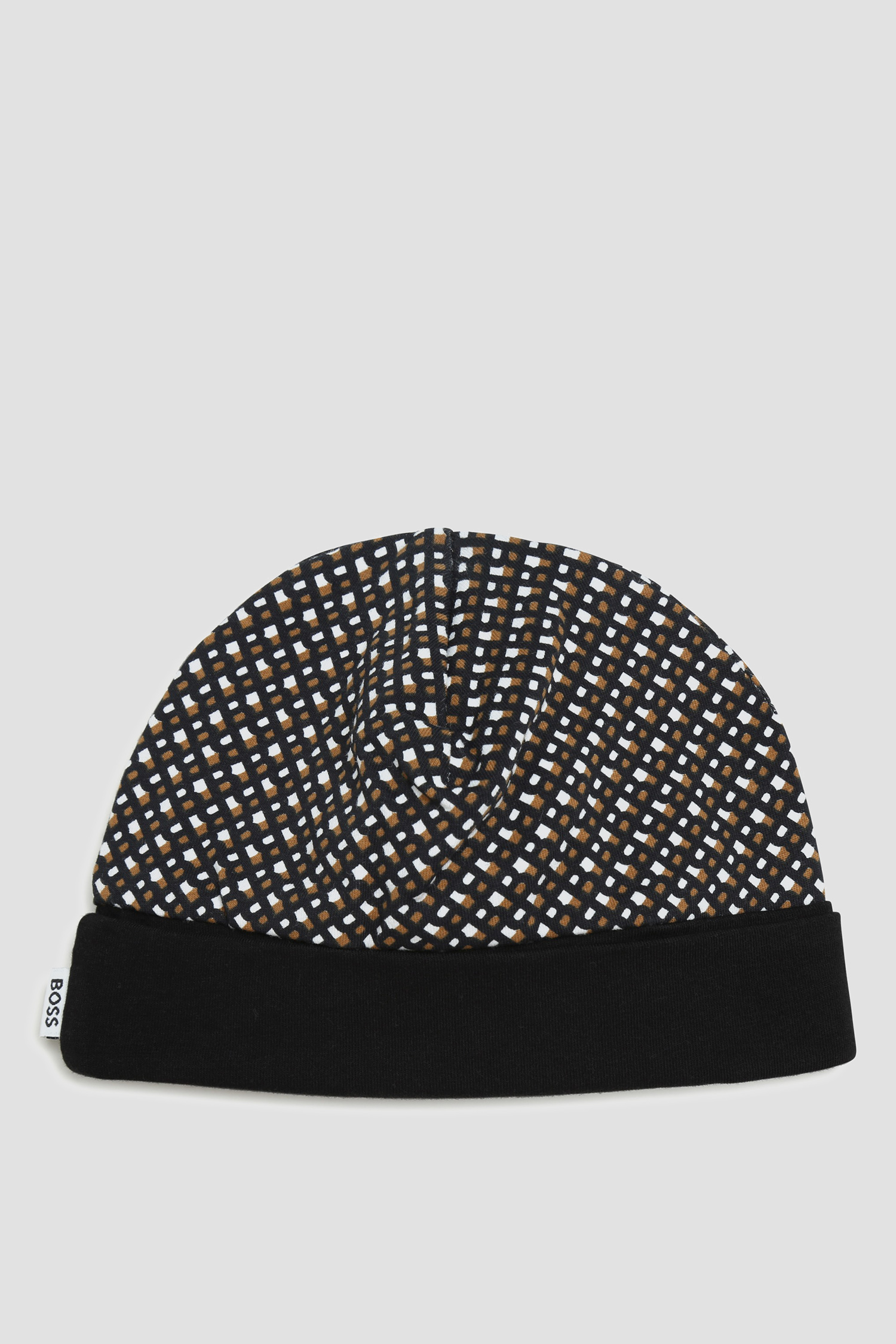 Детский комплект одежды с узором (комбинезон, шапочка) BOSS kids J98438;09B