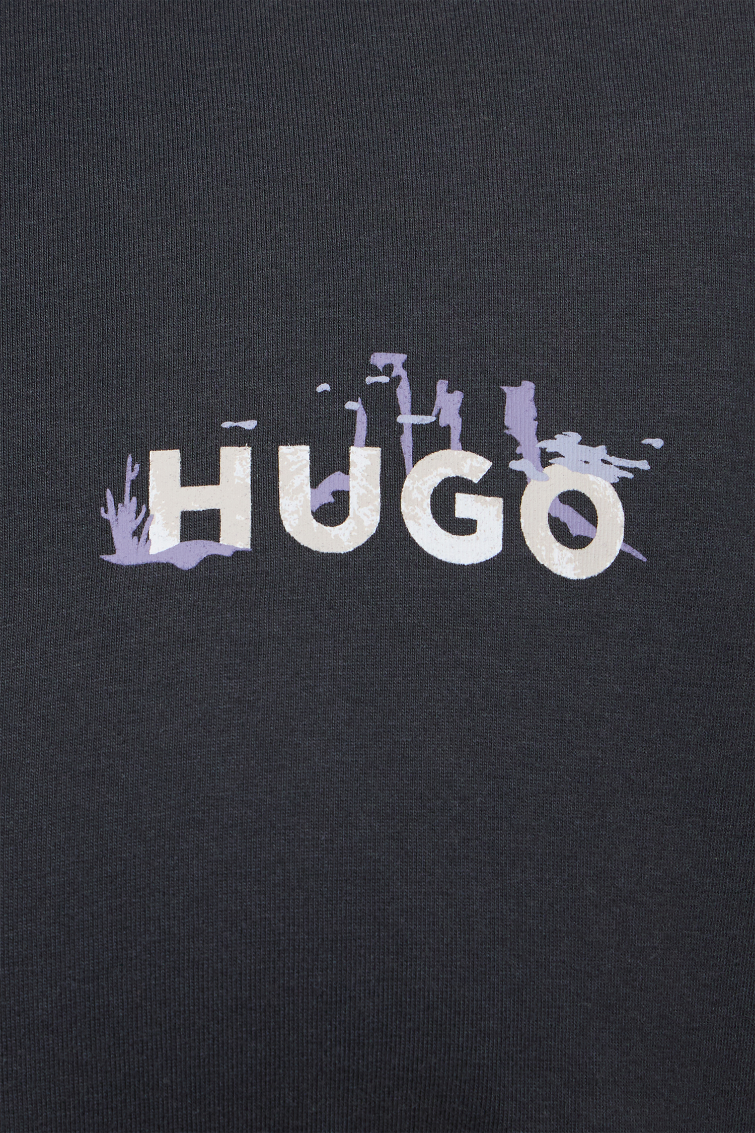 Мужская черная футболка HUGO BLUE 50569865;001