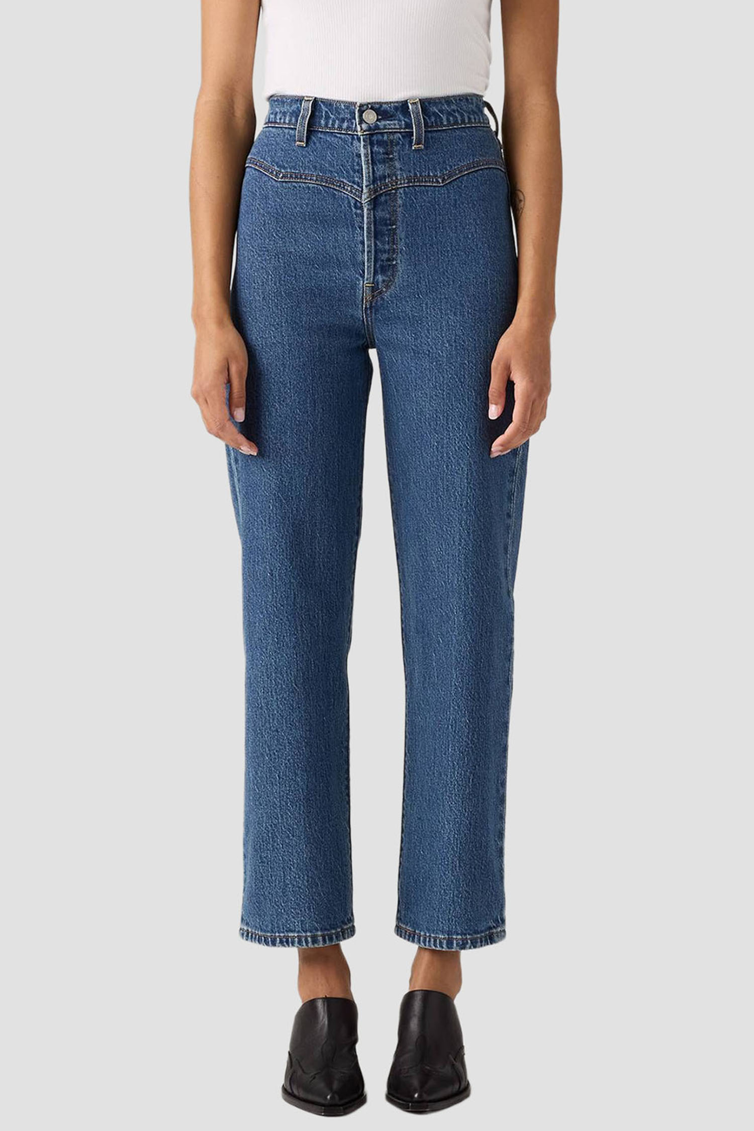 Женские синие джинсы Ribcage Western Yoke Levi’s® 0049U;0001