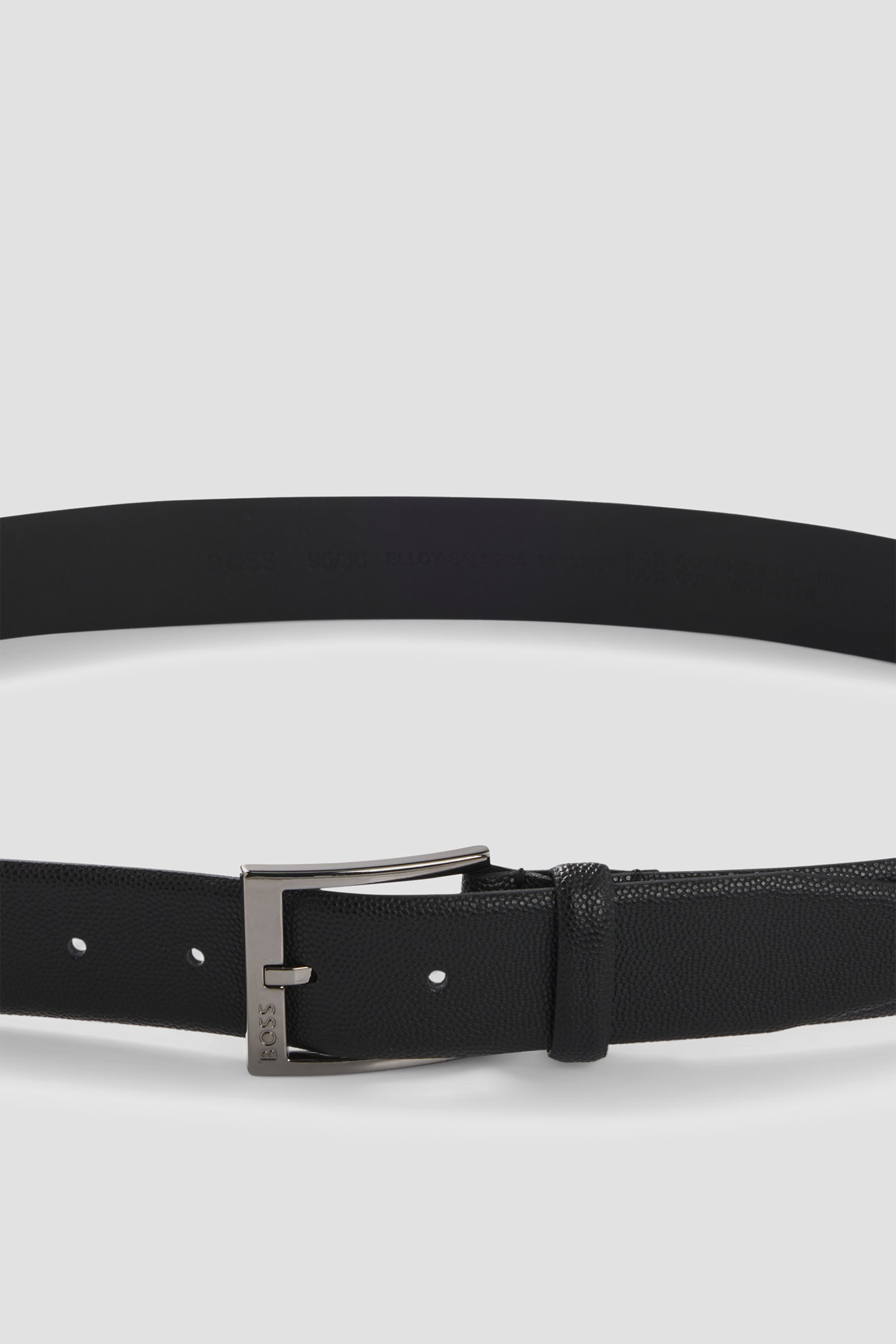 Чоловічий чорний шкіряний ремінь BOSS 50537168;001