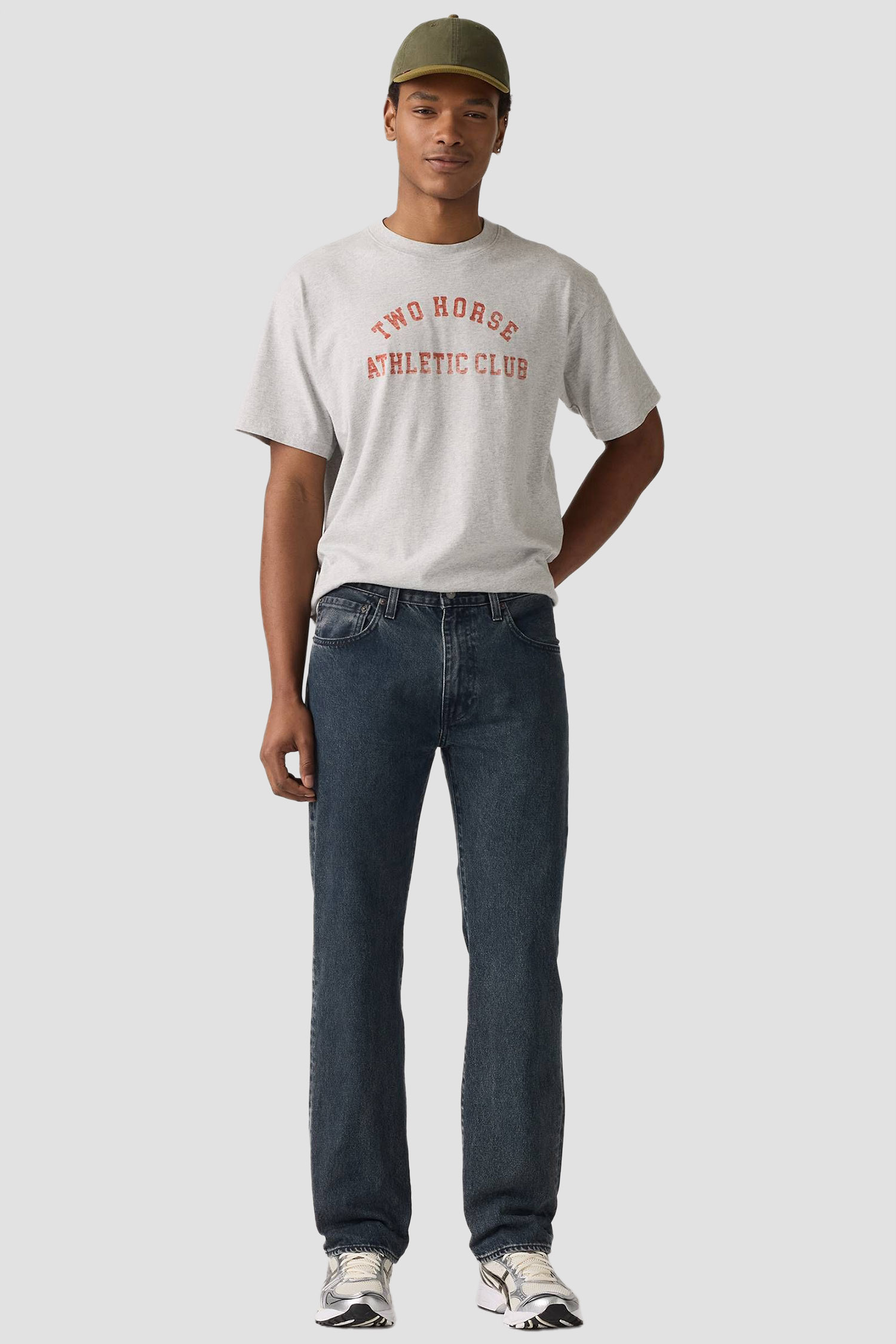 Мужские темно-синие джинсы 555™ Relaxed Straight Levi’s® 000LO;0034