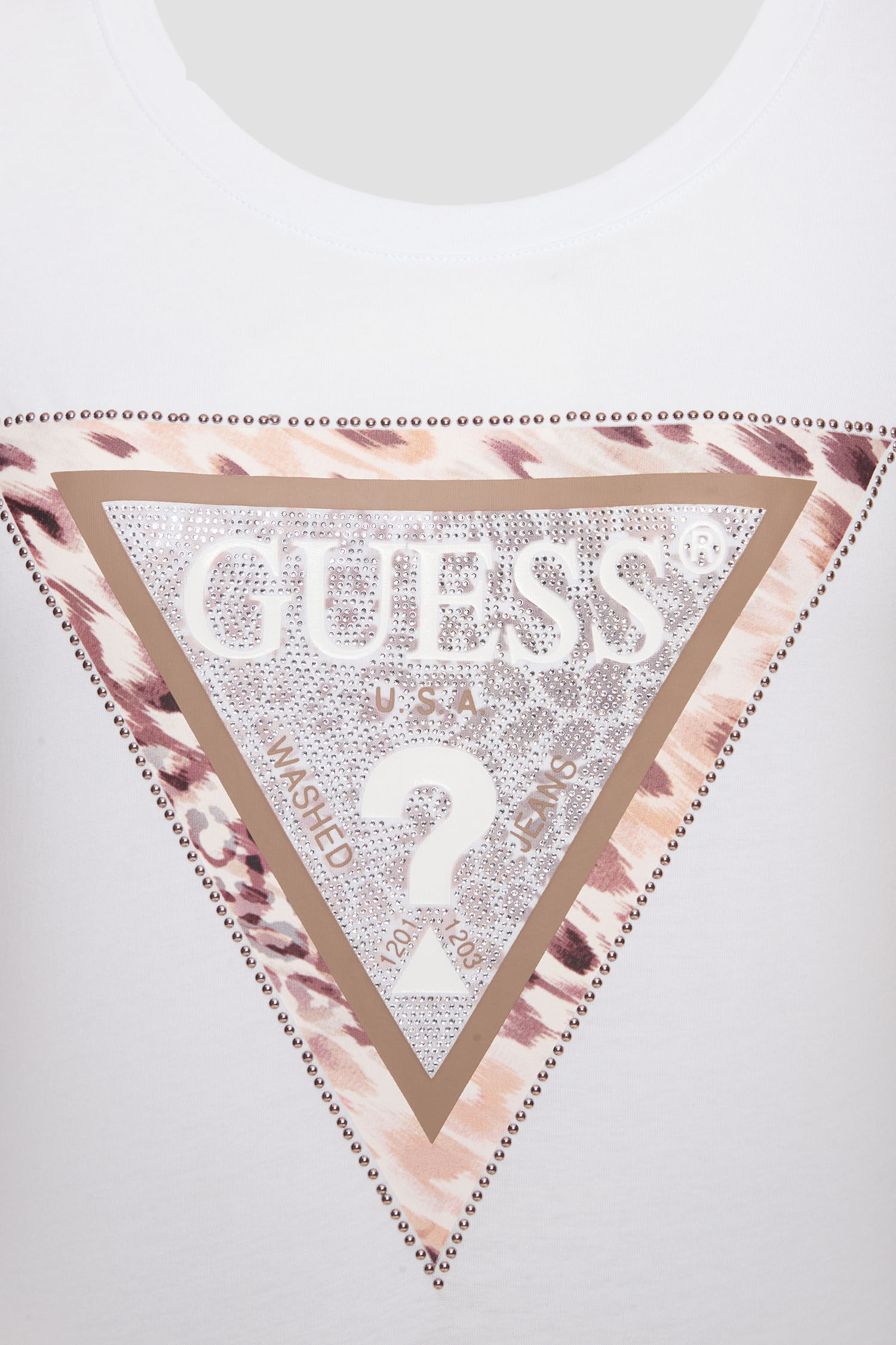 Женская белая футболка Guess W5RI22.J1314;G011