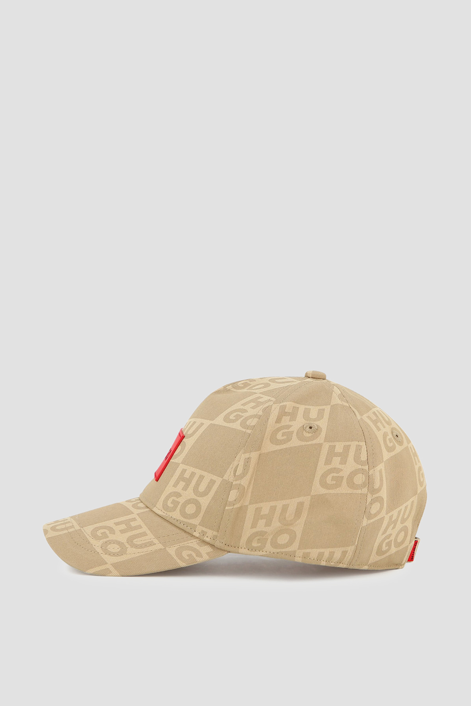Дитяча бежева картата кепка HUGO kids G01168;23B
