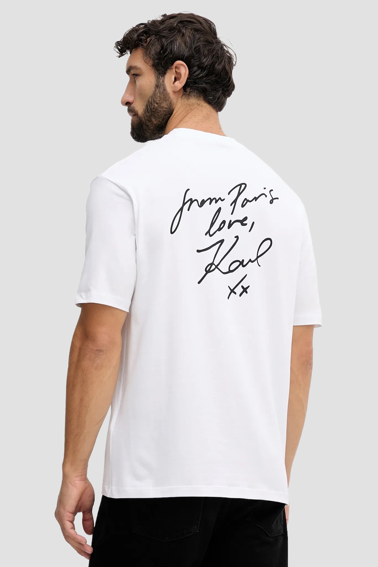 Чоловіча біла футболка Karl Lagerfeld 554235.755420;10