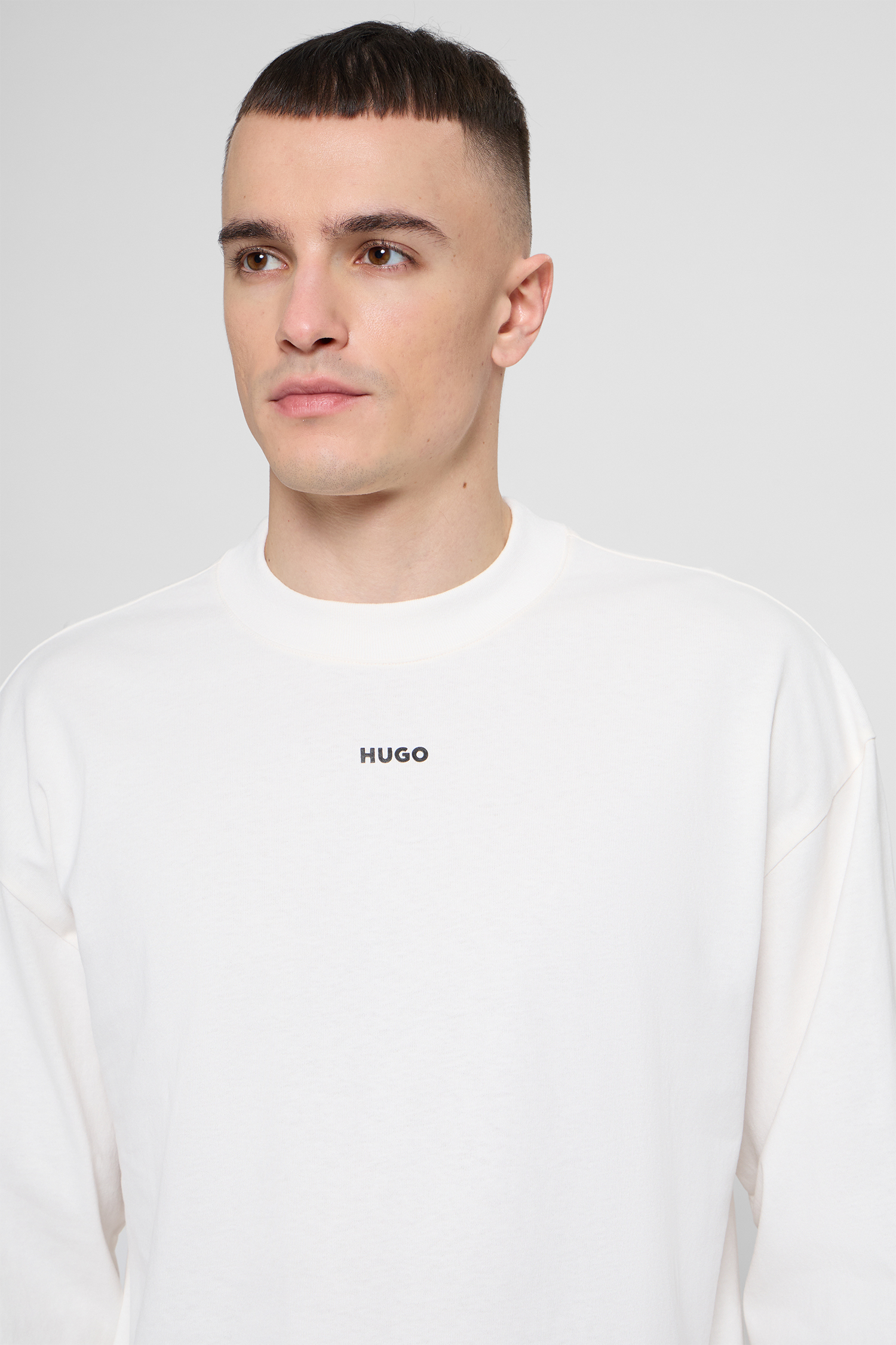 Чоловічий білий лонгслів HUGO 50511029;102