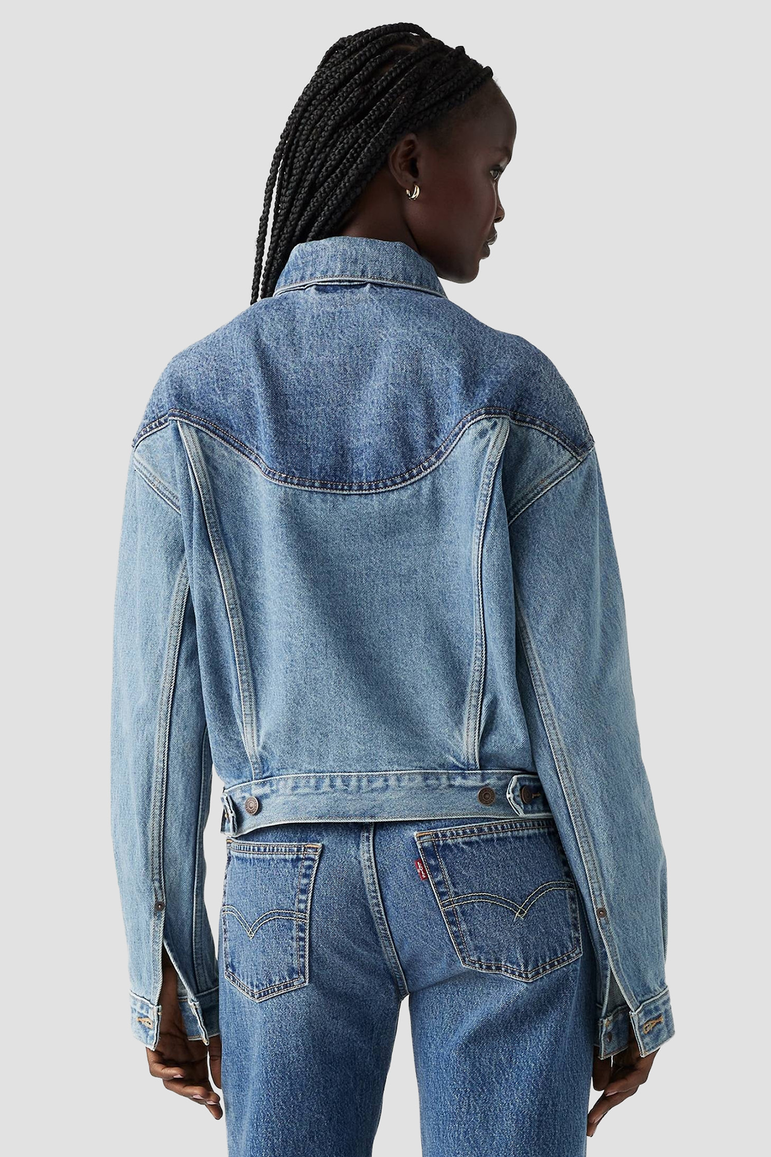 Женская голубая джинсовая куртка Levi’s® 001WO;0000