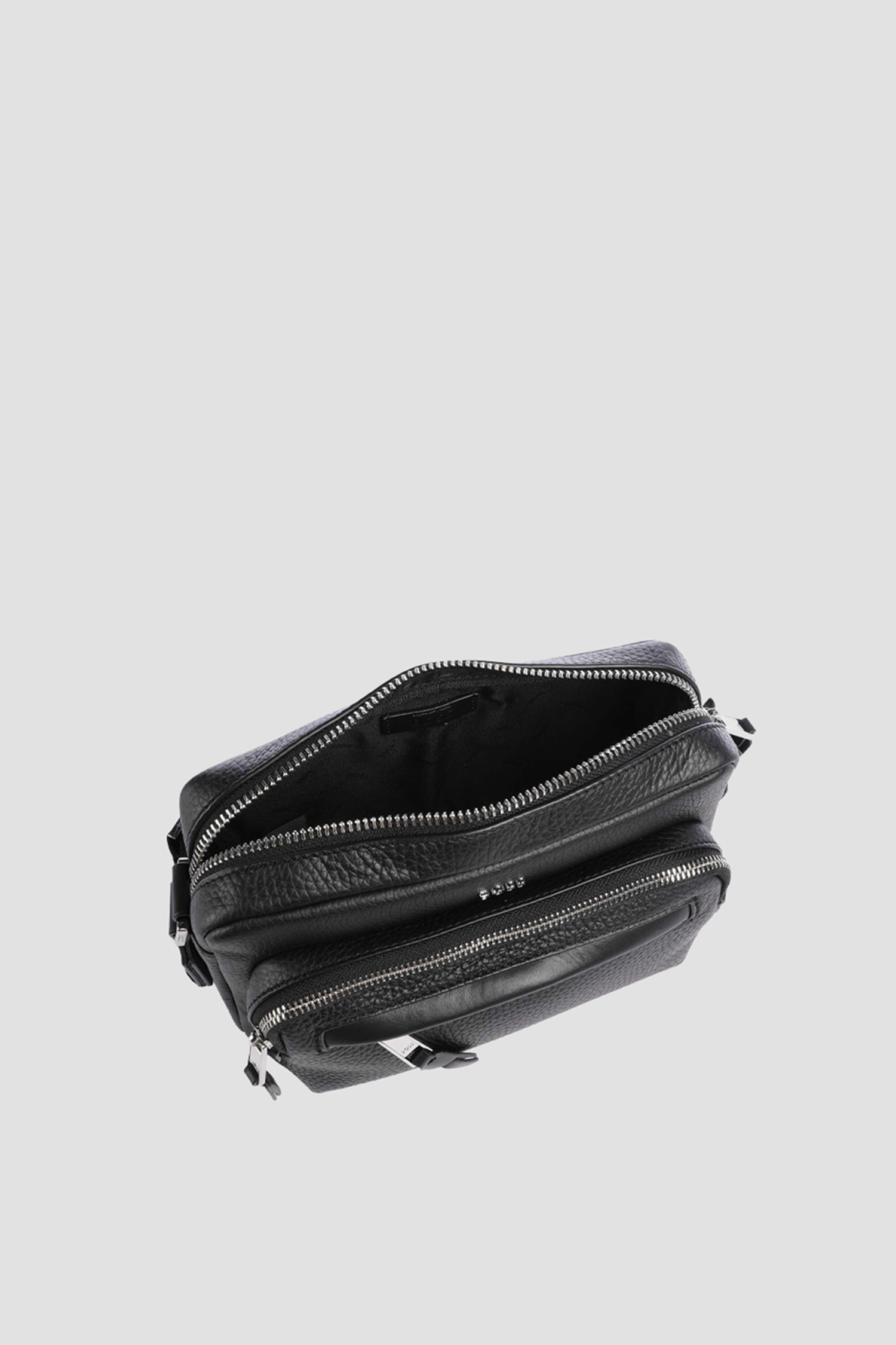 Мужская черная кожаная сумка BOSS 50552440;001