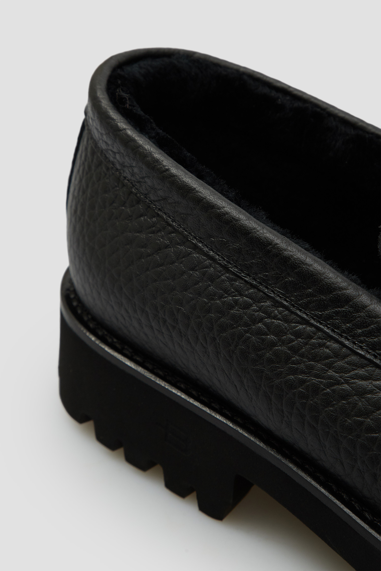 Мужские черные кожаные лоферы BALDININI U5B200A1CERV;0000