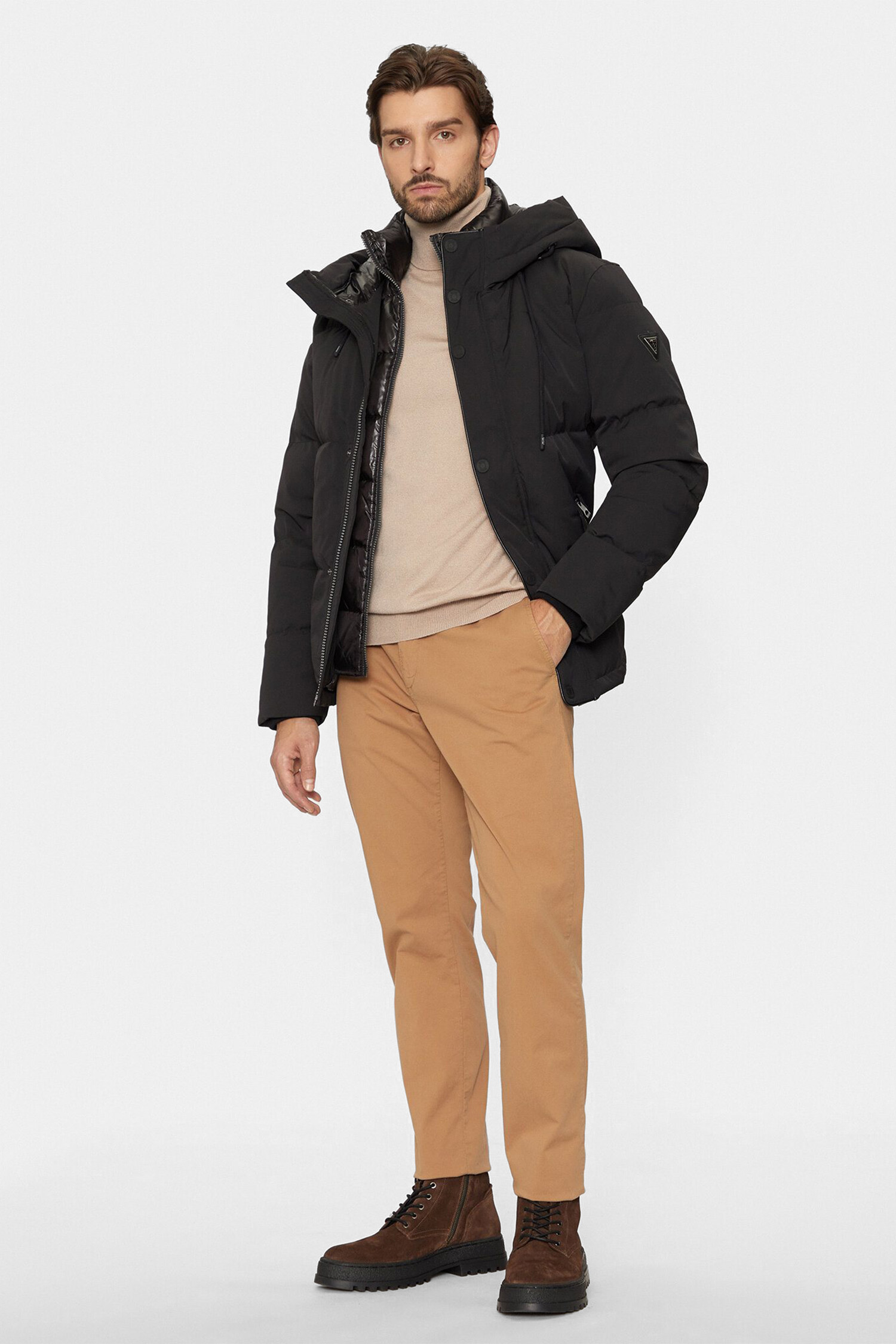 Мужская черная куртка Guess M4BL43.WGJR2;JBLK