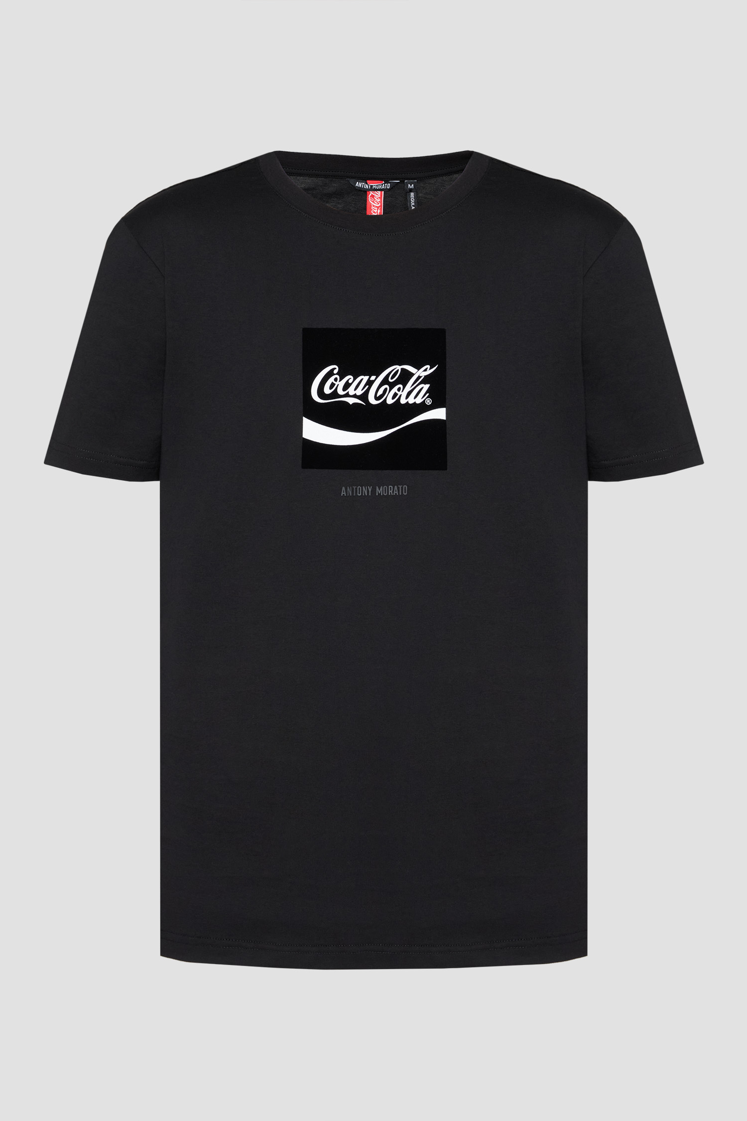 Мужская черная футболка Antony Morato x Coca Cola Antony Morato MMKS02580.FA100240;9000