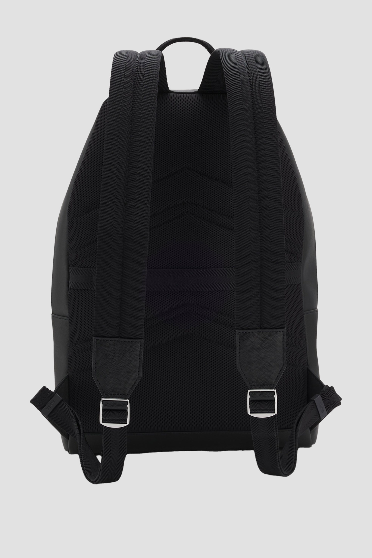Мужской черный кожаный рюкзак BOSS 50567378;001