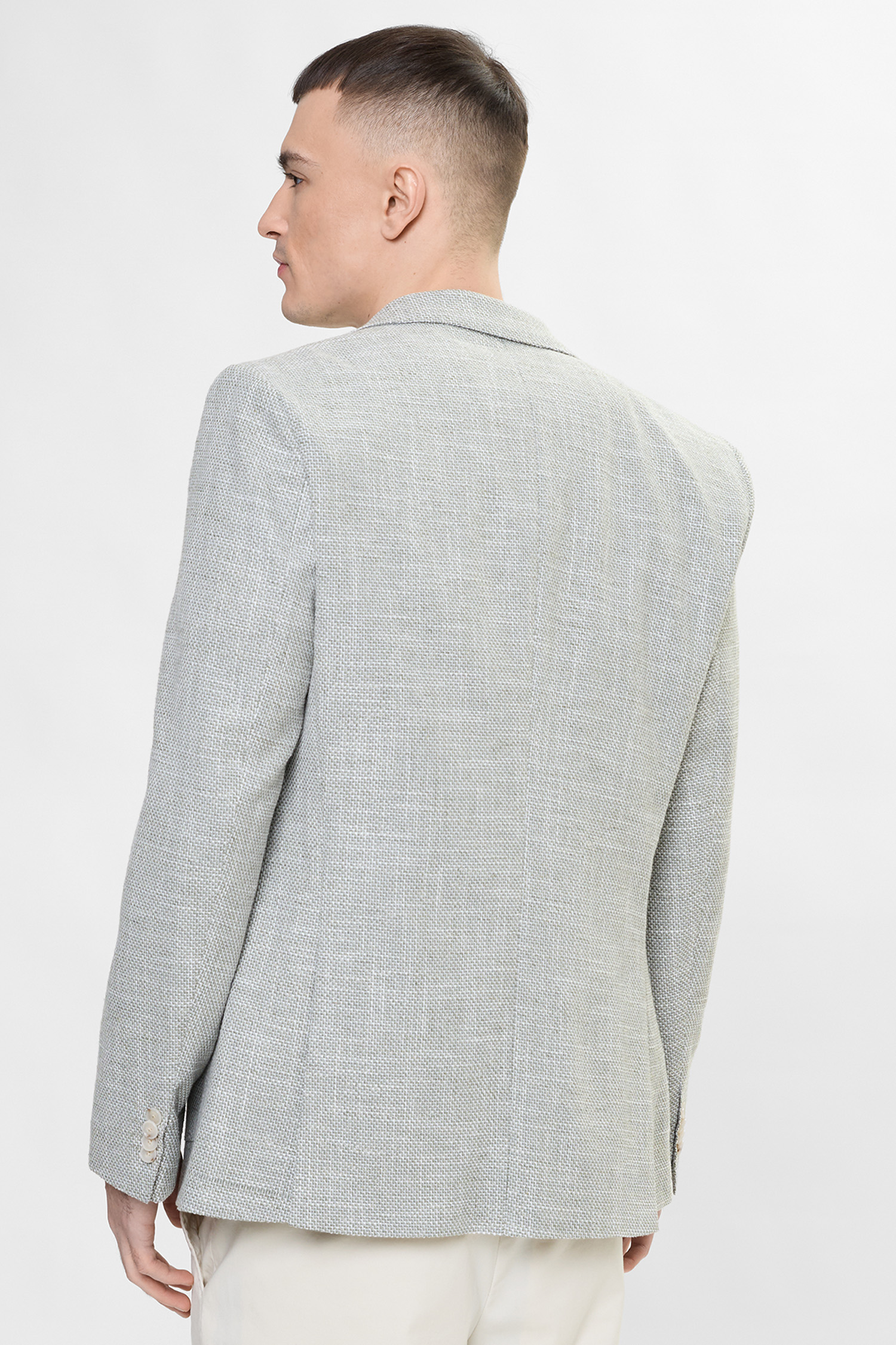 Мужской бежевый пиджак BOSS 50556910;373