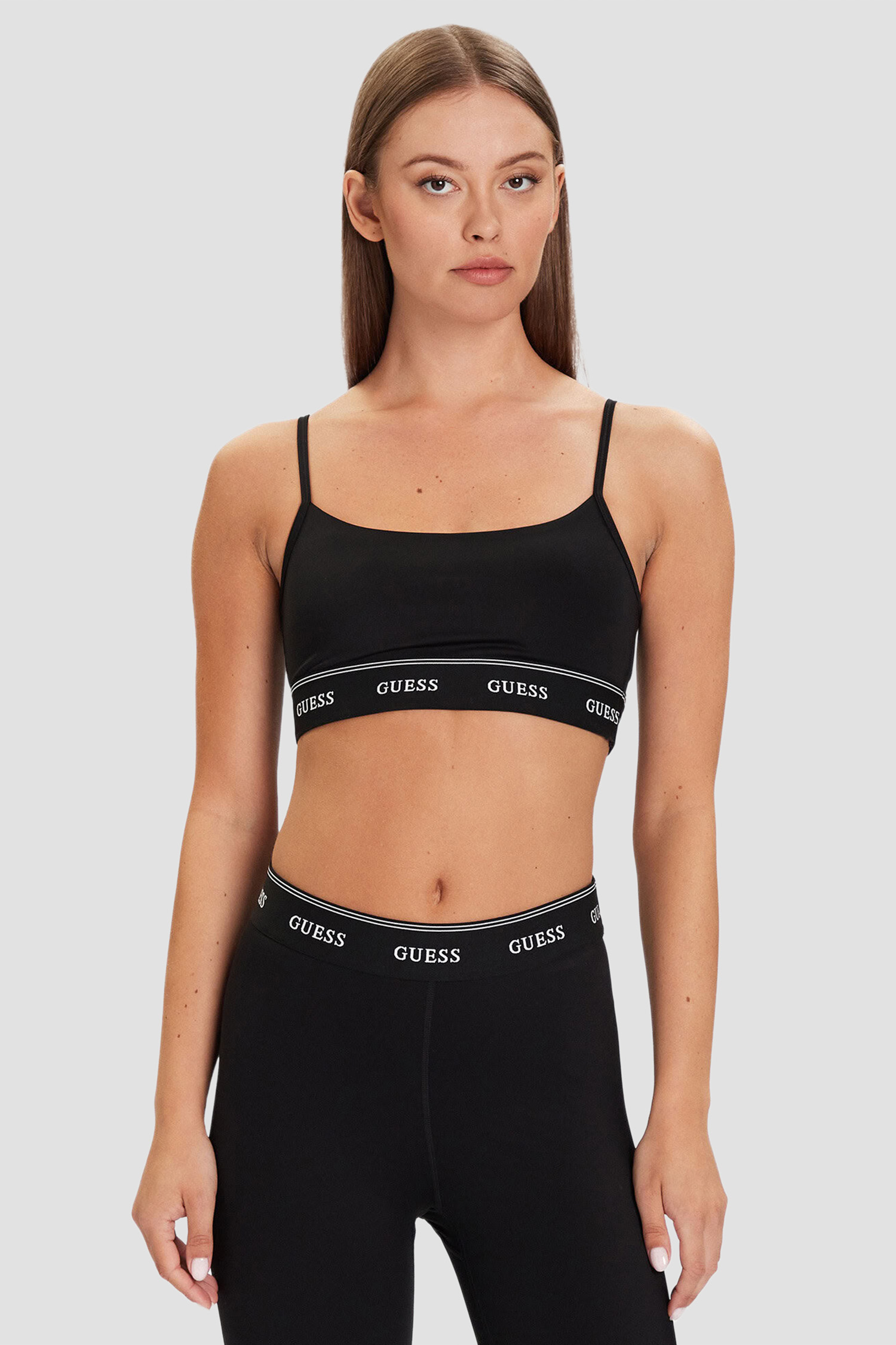 Женский черный топ Guess V5BP01.K1942;JBLK