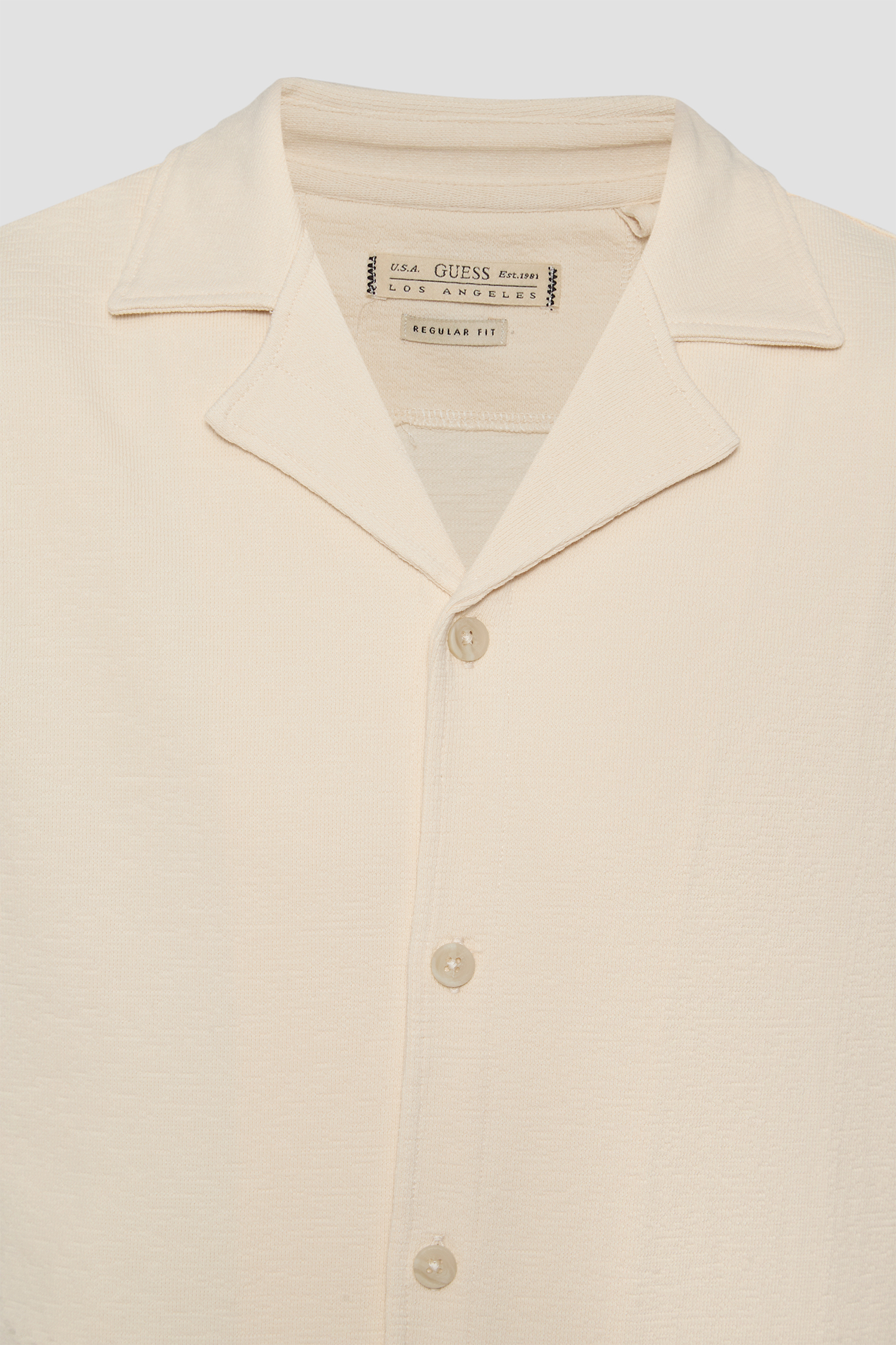Мужская бежевая рубашка Guess M6GP10.K3079;G1H6