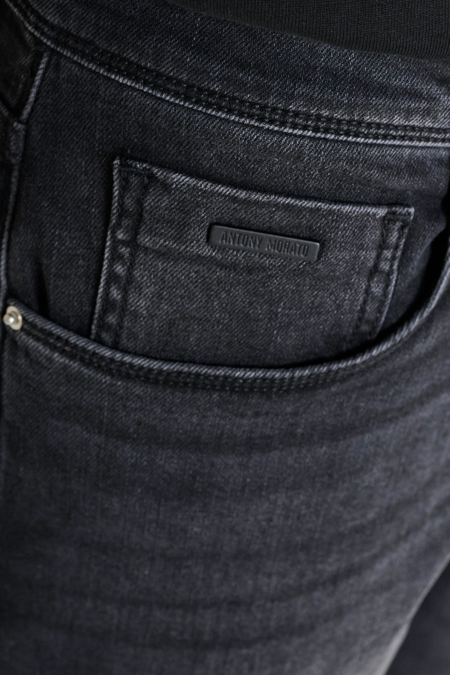 Мужские черные джинсы Antony Morato MMDT00264.FA750592;9000
