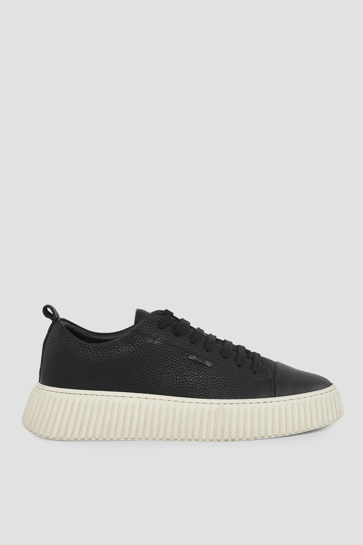 Мужские черные кожаные кроссовки Antony Morato MMFW01631.LE300103;9000