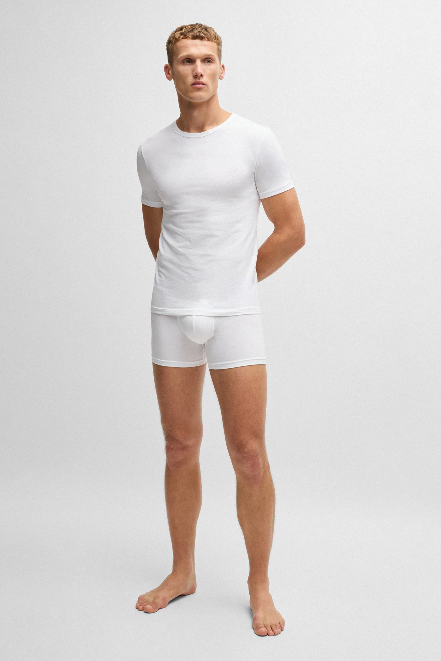 Мужская белая футболка (2 шт) BOSS 50475276;100