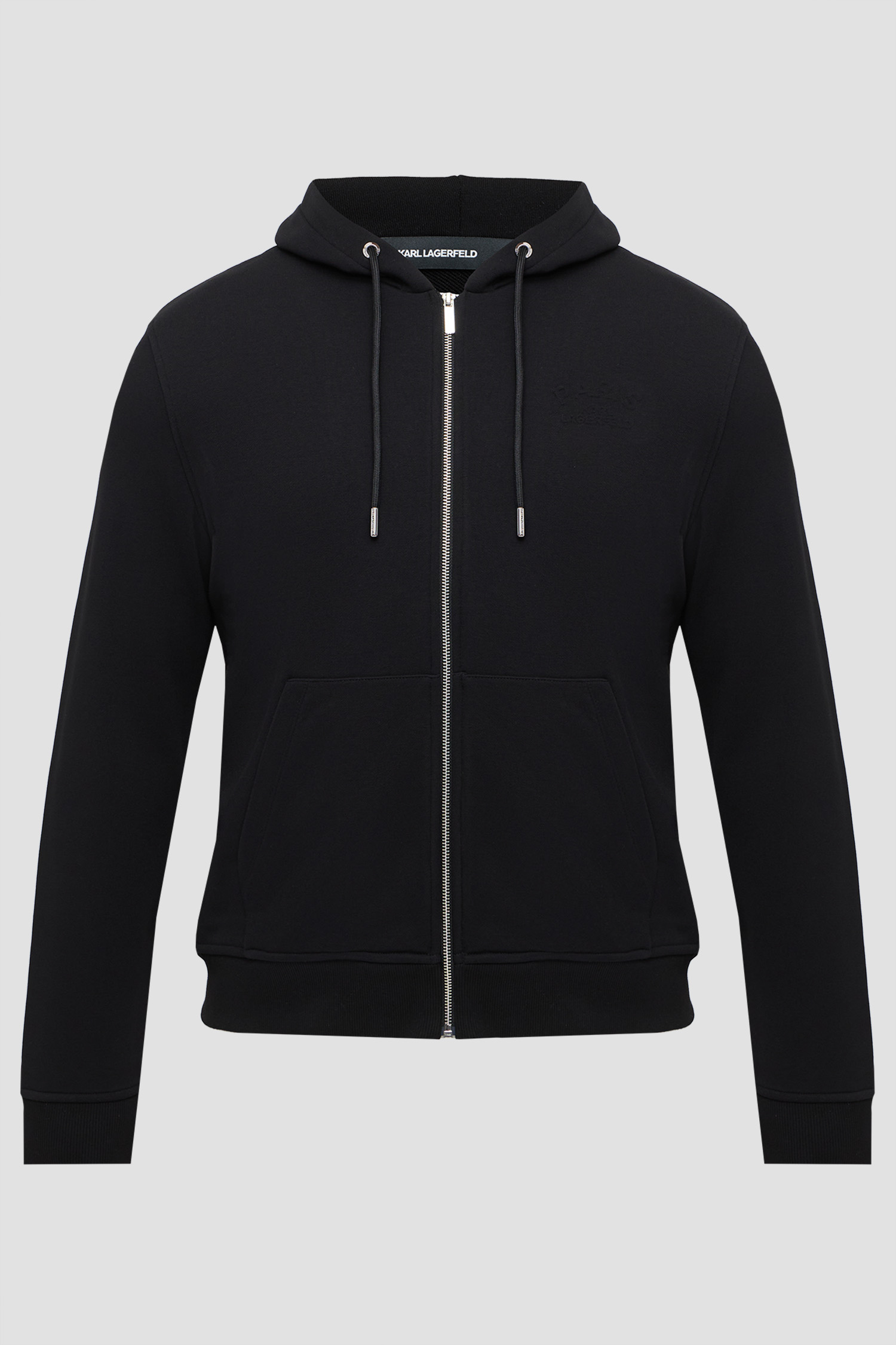 Чоловіча чорна кофта на блискавці Karl Lagerfeld 563900.705008;990