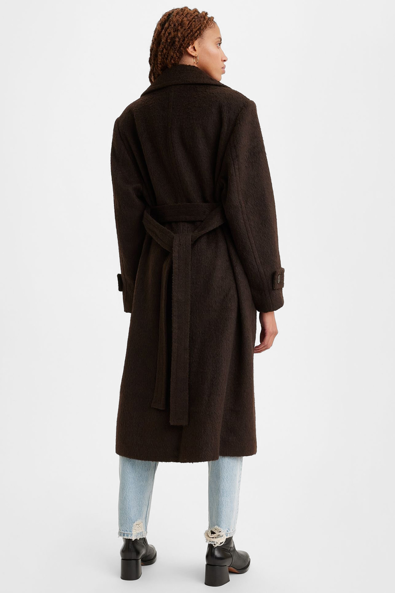 Женское темно-коричневое пальто Levi’s® A5894;0000