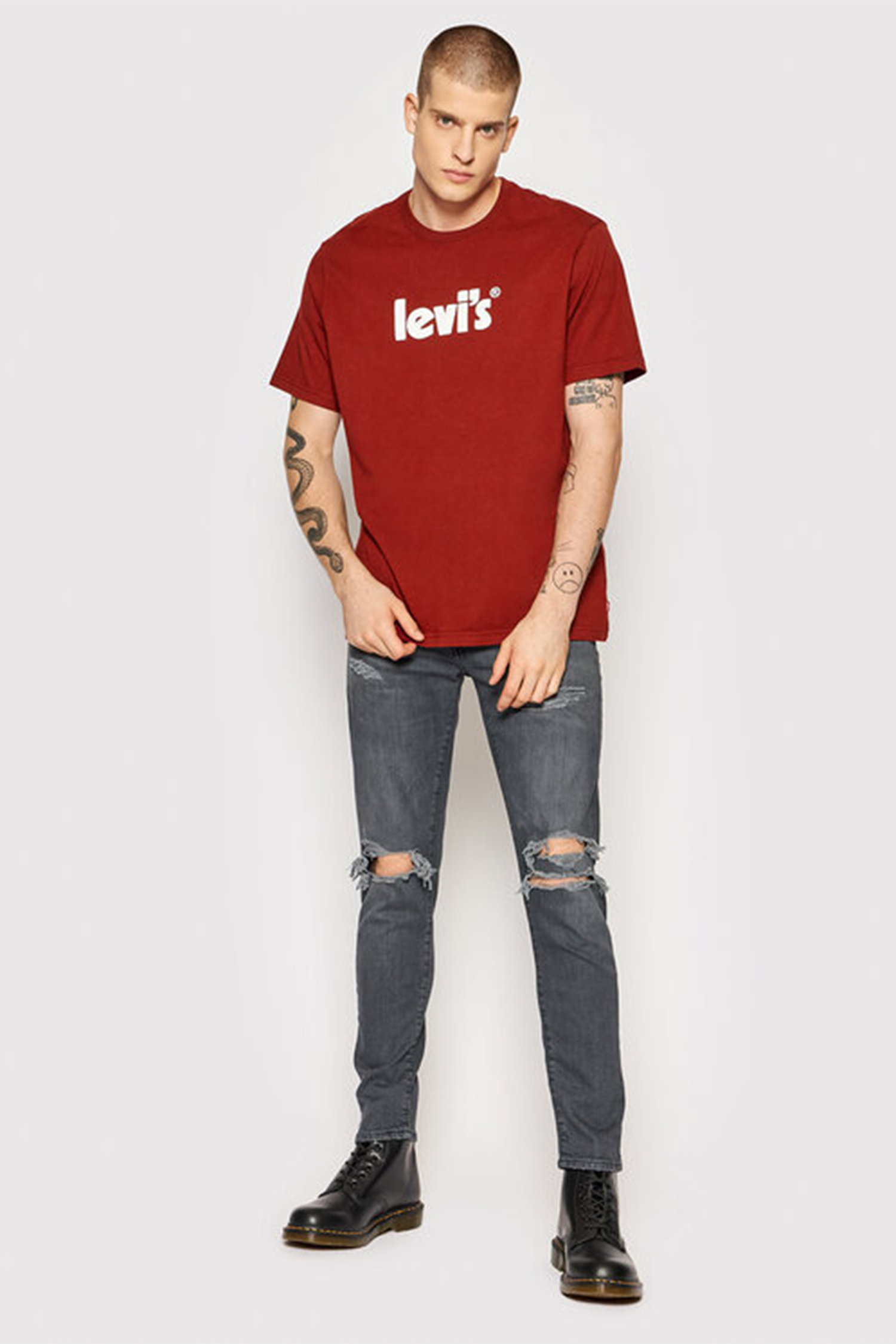 Мужская красная футболка Levi’s® 16143;0394