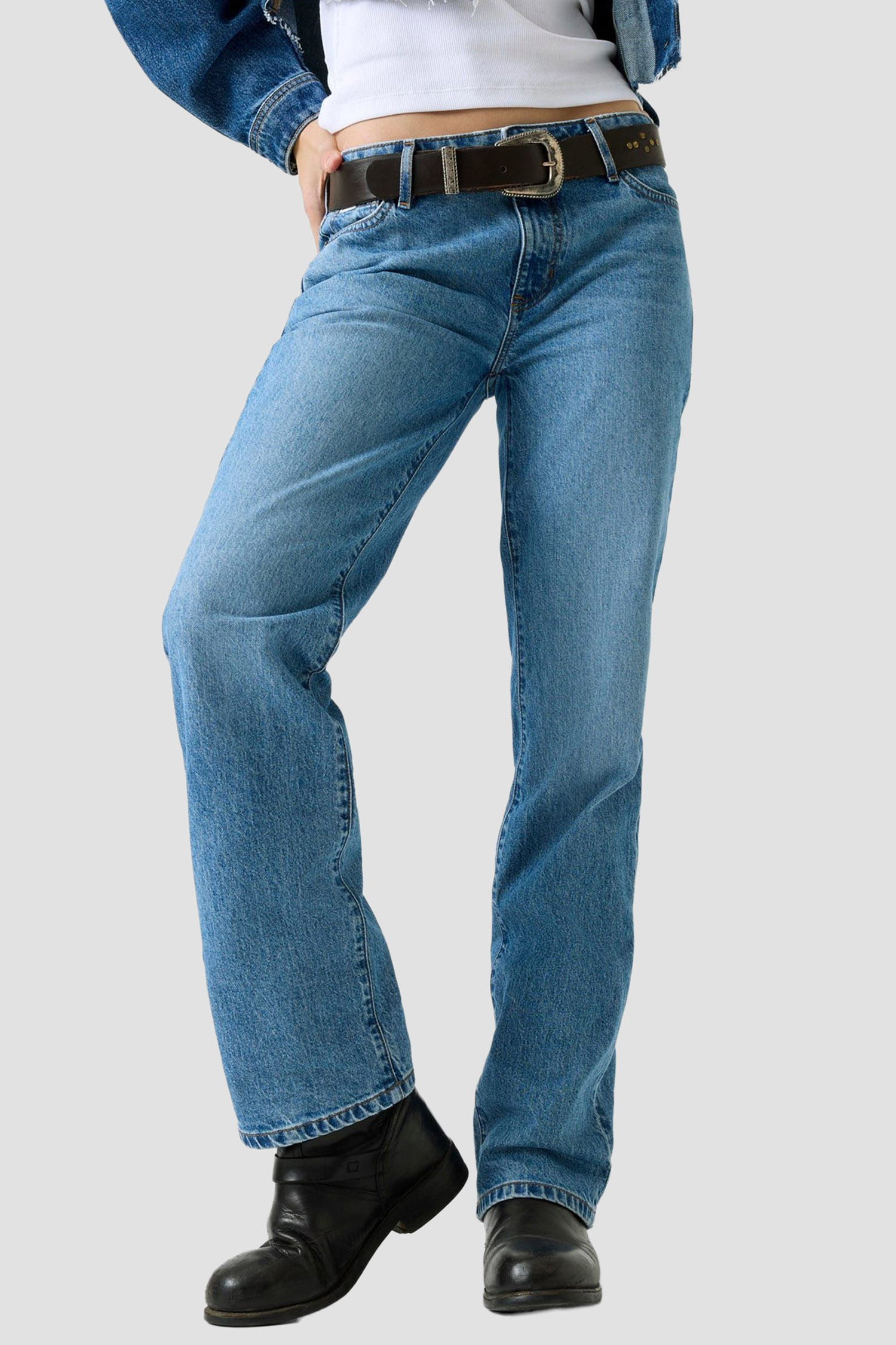 Женские голубые джинсы Guess Jeans W5YA98.D6332;INLV