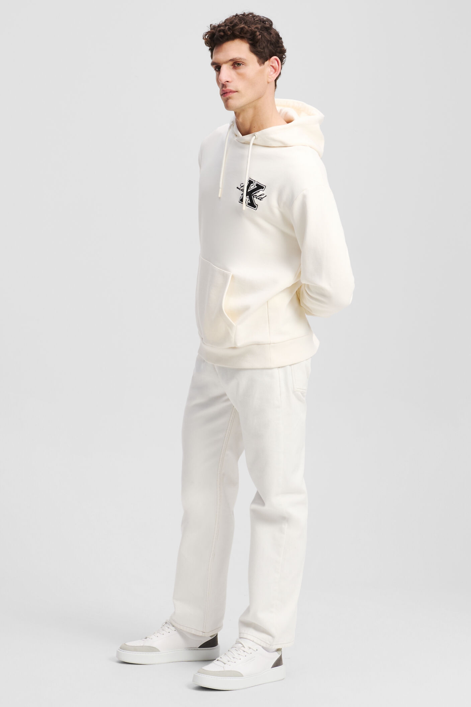 Чоловіче біле худі Karl Lagerfeld 552906.705127;60