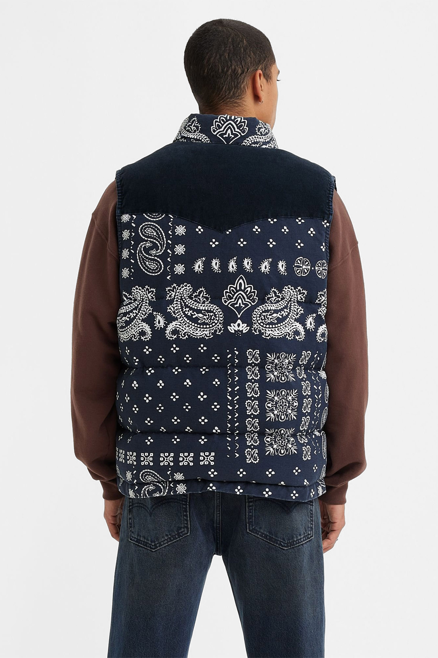 Чоловічий темно-синій 
жилет з візерунком Levi’s® A5634;0001