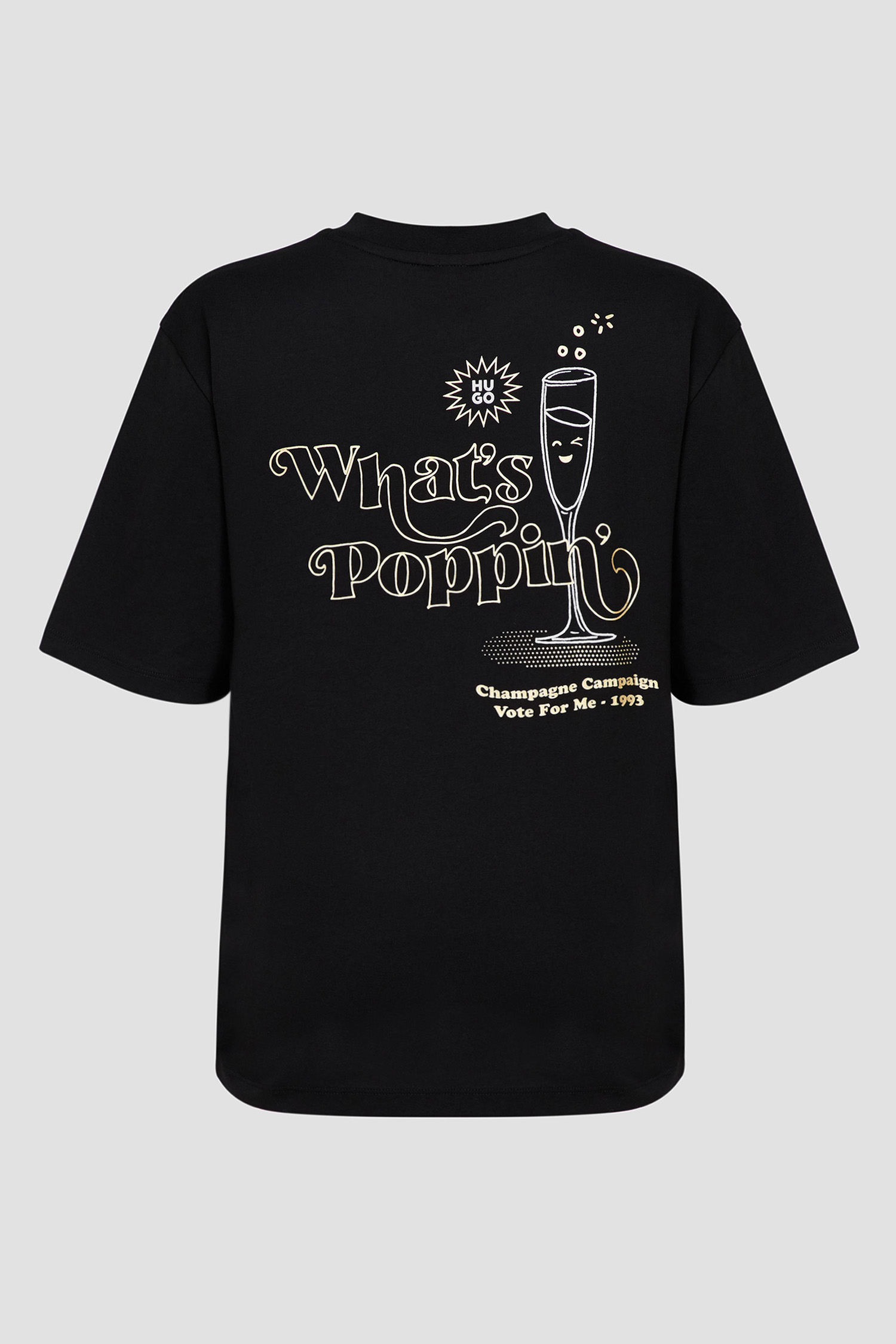 Женская черная футболка HUGO 50502310;001