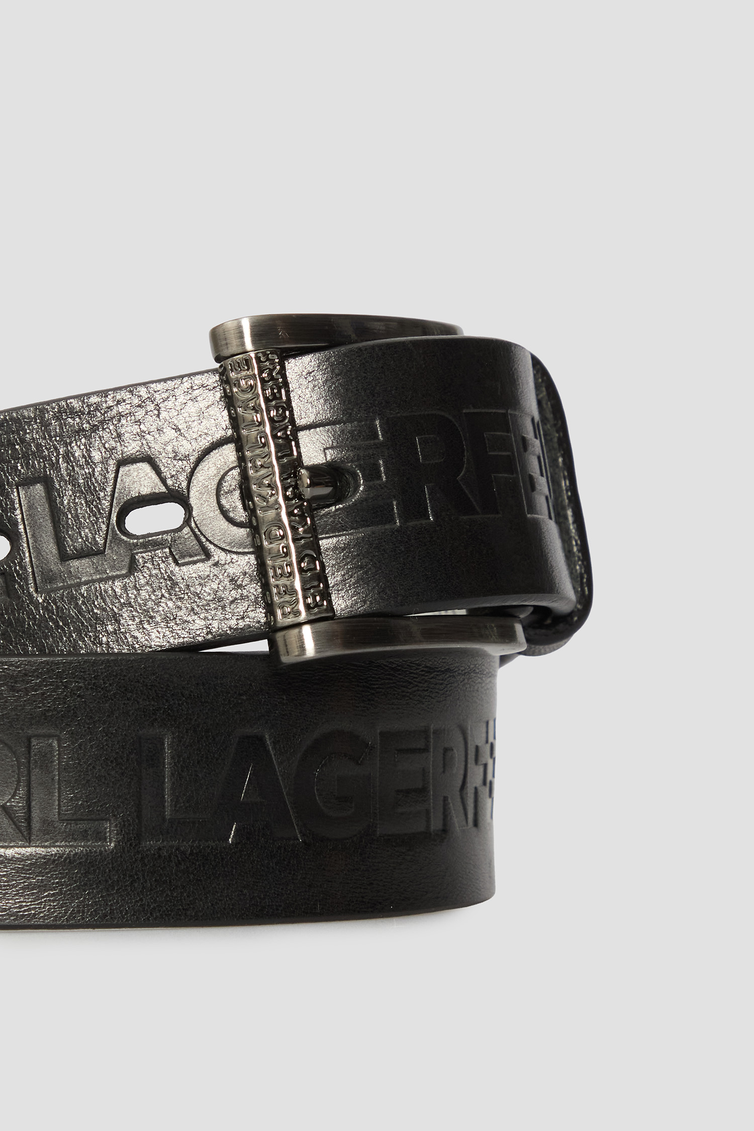 Чоловічий чорний шкіряний ремінь Karl Lagerfeld 554448.815300;990