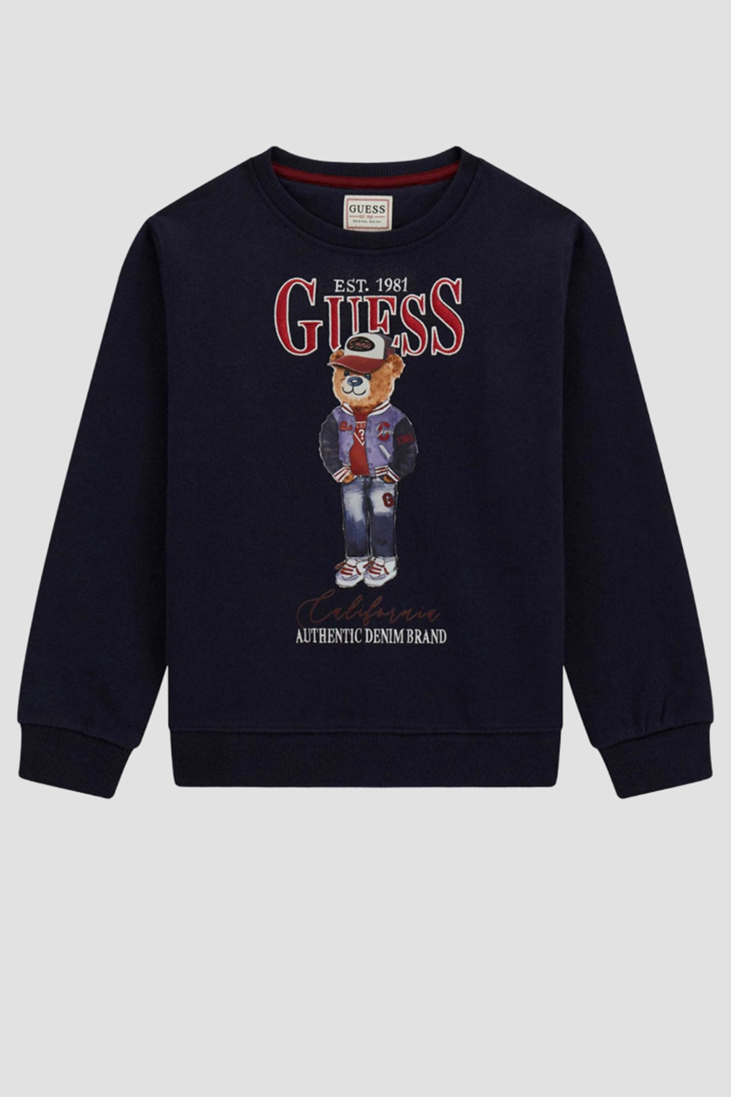 Детский темно-синий свитшот Guess Kids L5YQ21.KAD74;G7V2